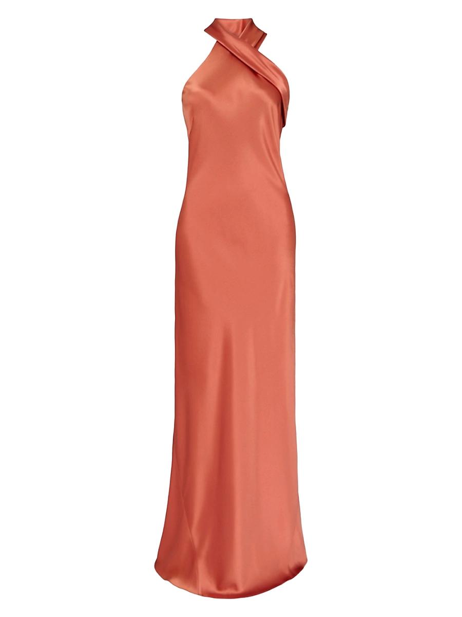 Womens Pandora Halter Column Gown Product Image