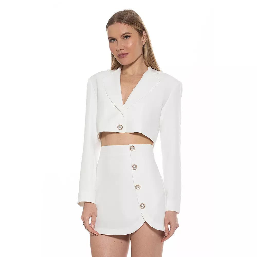 Women's ALEXIA ADMOR Jane Cropped Long Sleeve Jacket,  Product Image