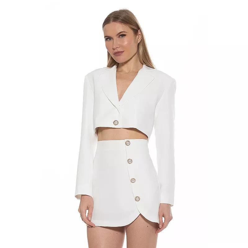 Women's ALEXIA ADMOR Jane Cropped Long Sleeve Jacket,  Product Image