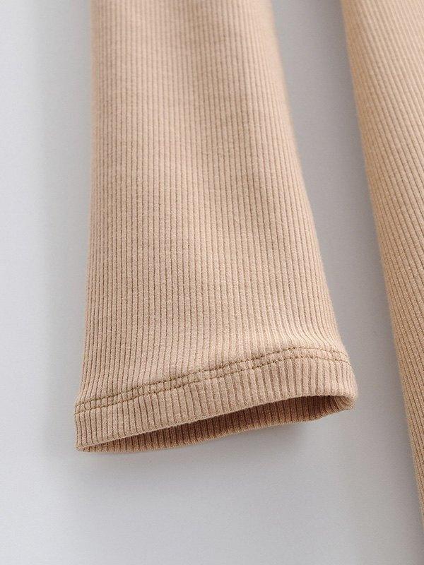 Long Sleeve Ribbed Maxi Dress Product Image