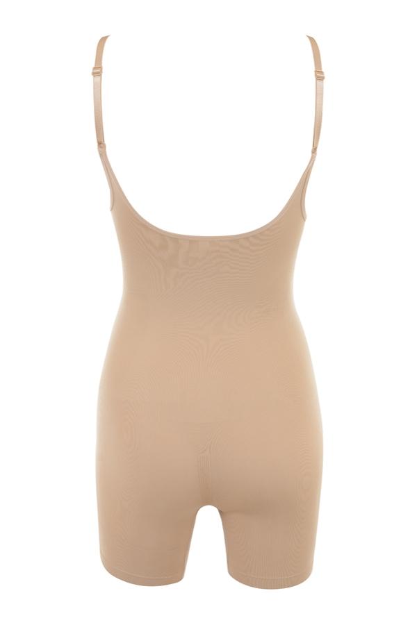  mid thigh sculpting bodysuit almond Product Image