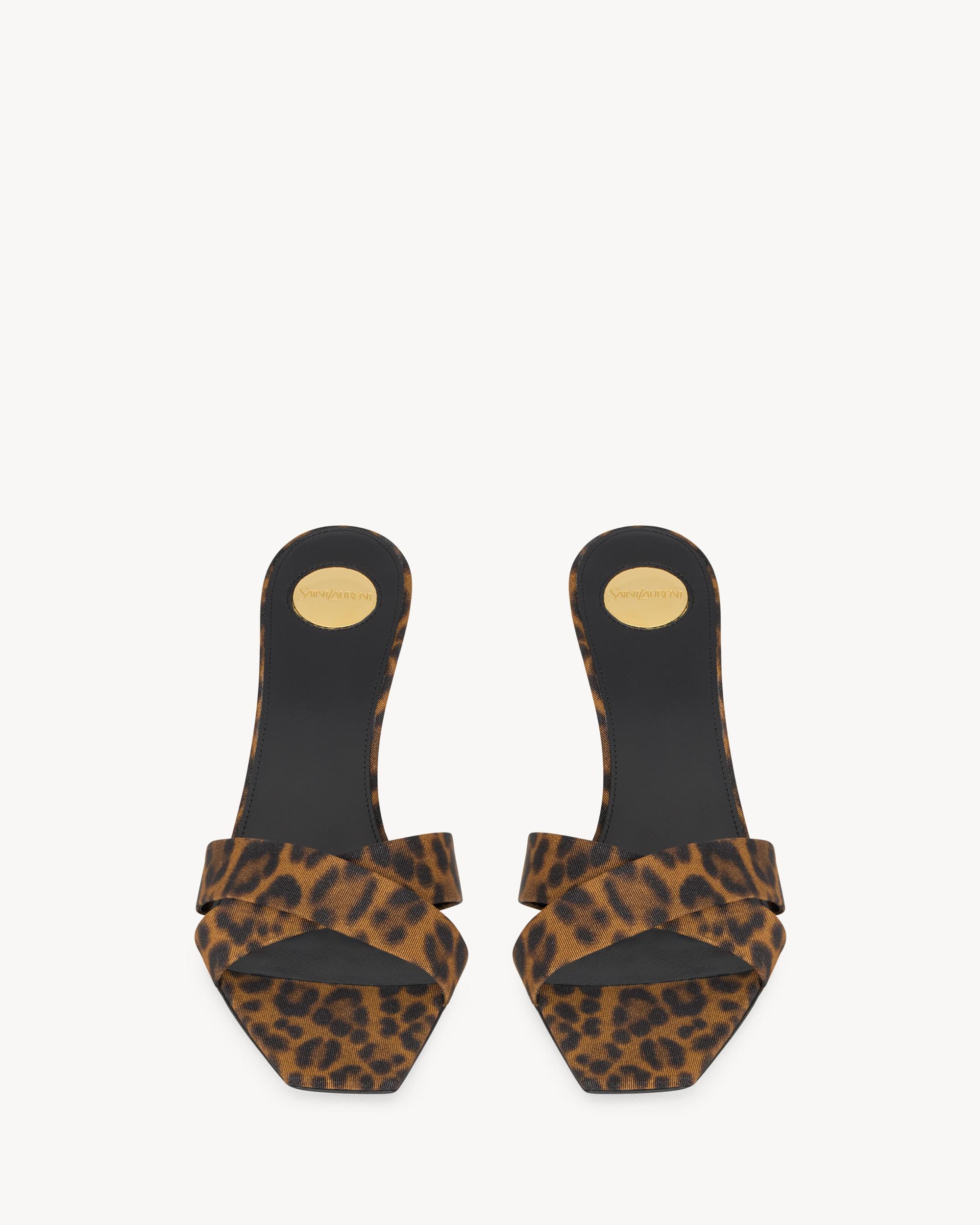 JILL mules in leopard grosgrain Product Image