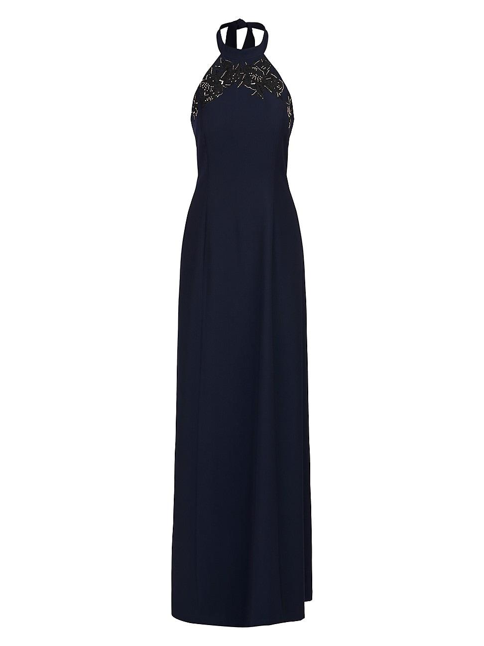 Womens Josephina Column Halterneck Gown Size 0 Product Image