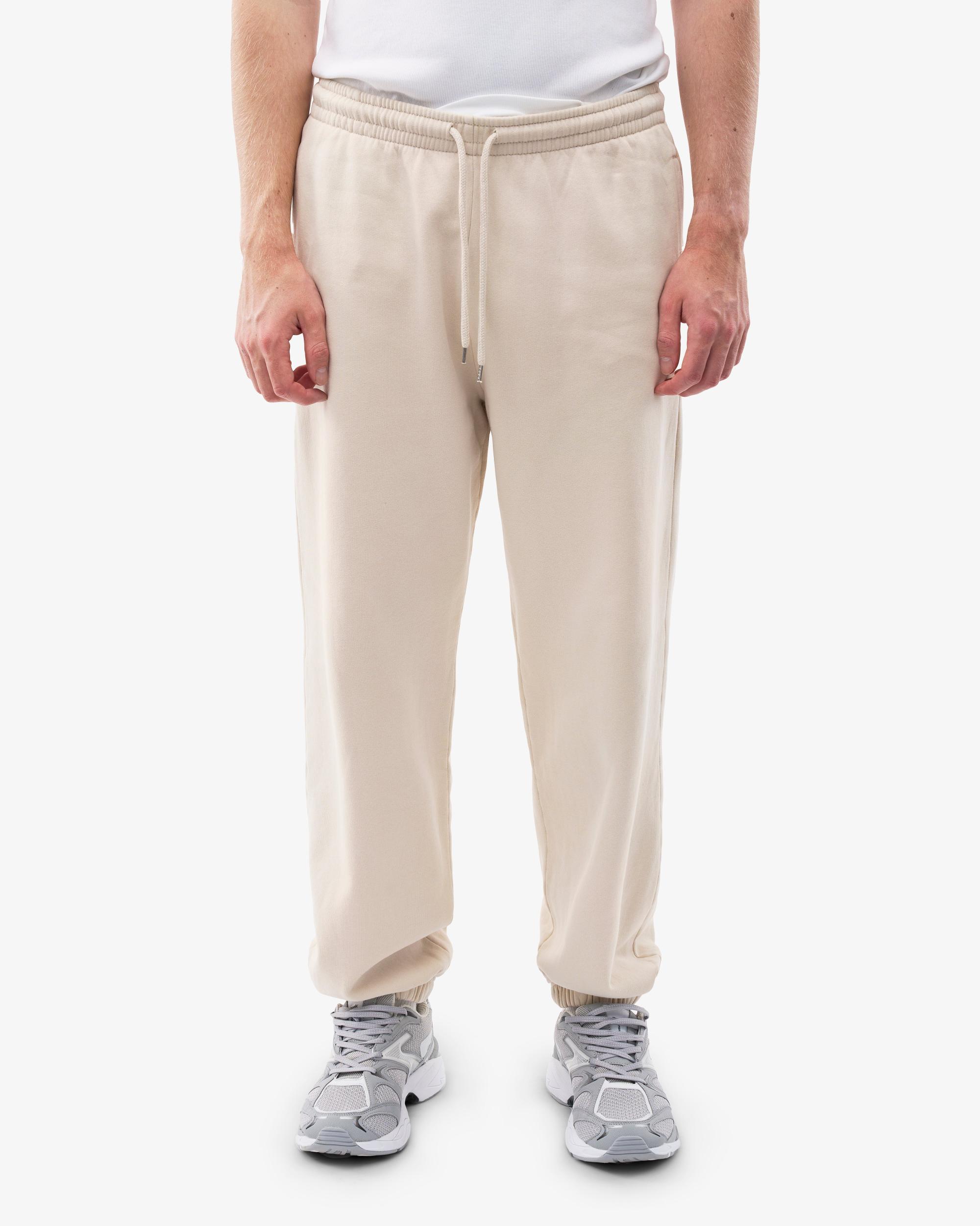 Organic Relaxed Sweatpants - Ivory White Product Image