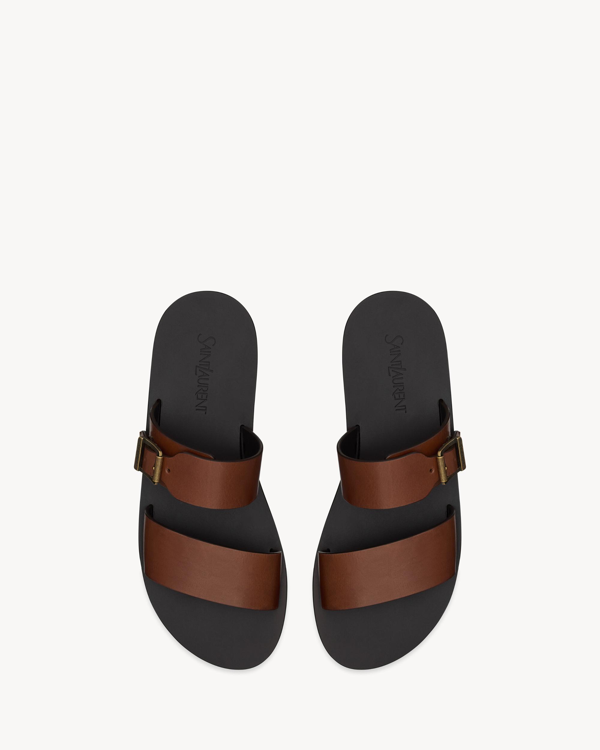 SAHARA sandals in smooth leather Product Image
