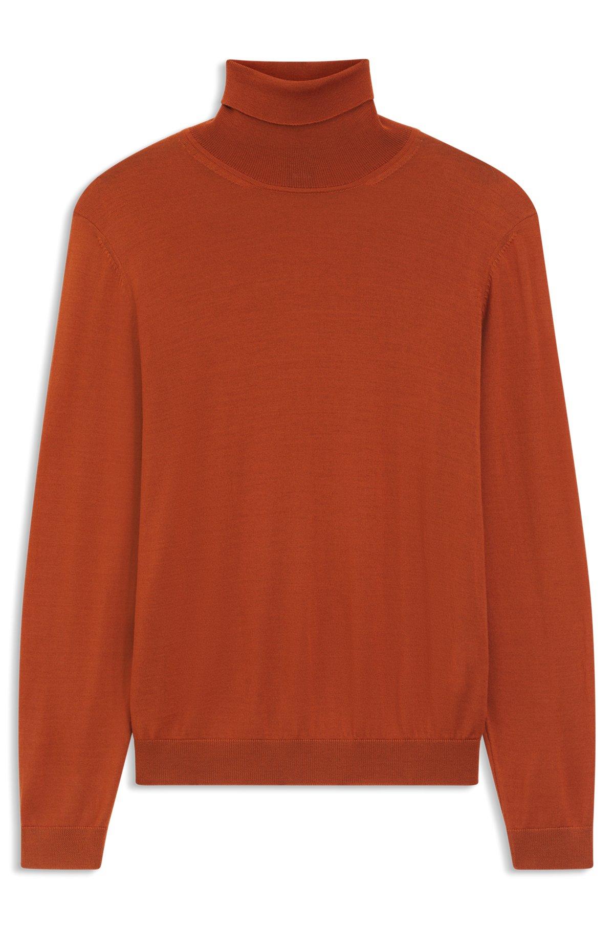Merino-wool rollneck sweater in a slim fit Product Image