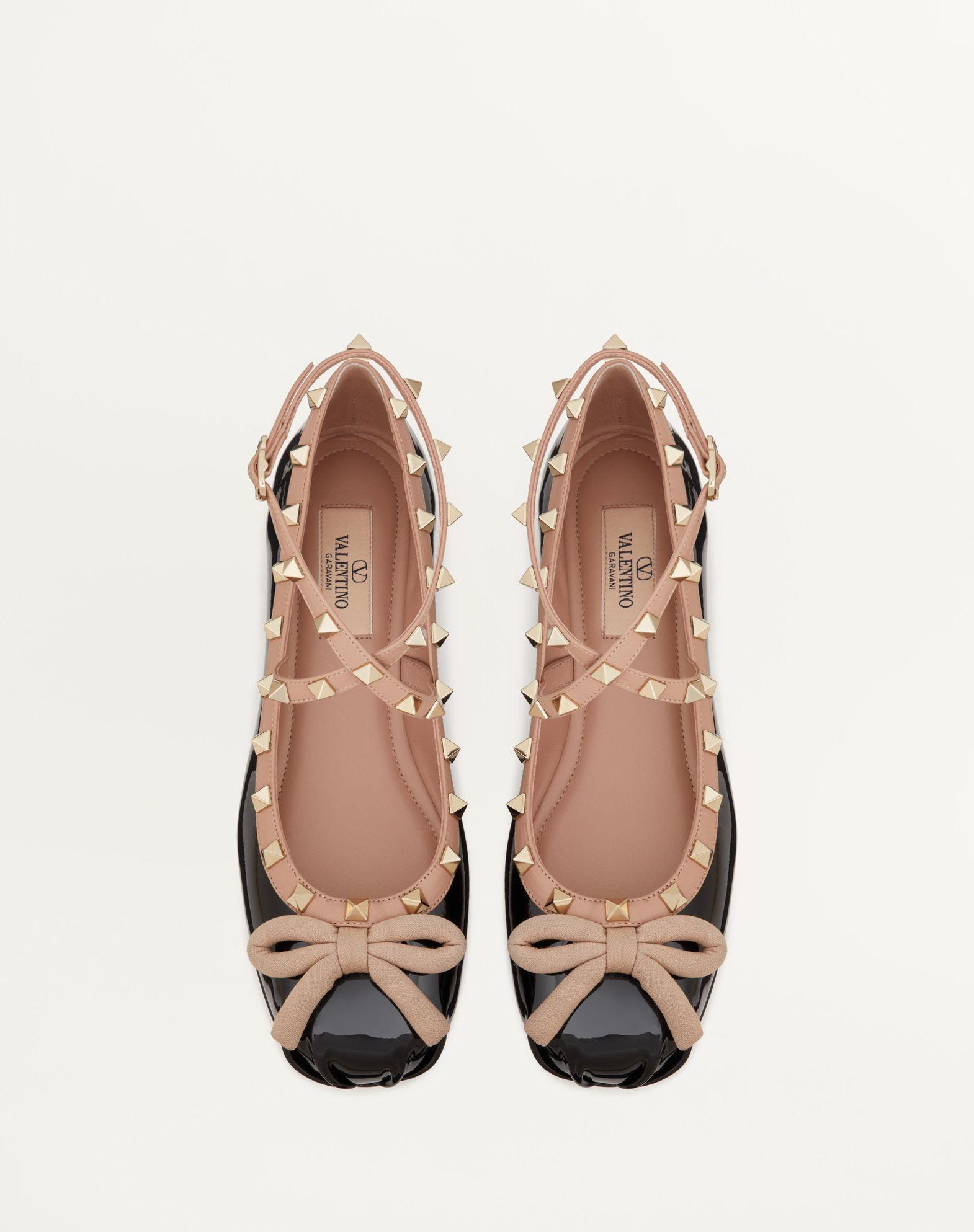 Rockstud Patent Leather Ballerina Product Image