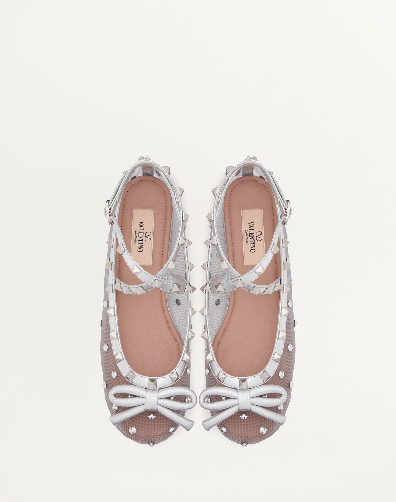 Rockstud Mesh Ballerina With Crystals Product Image