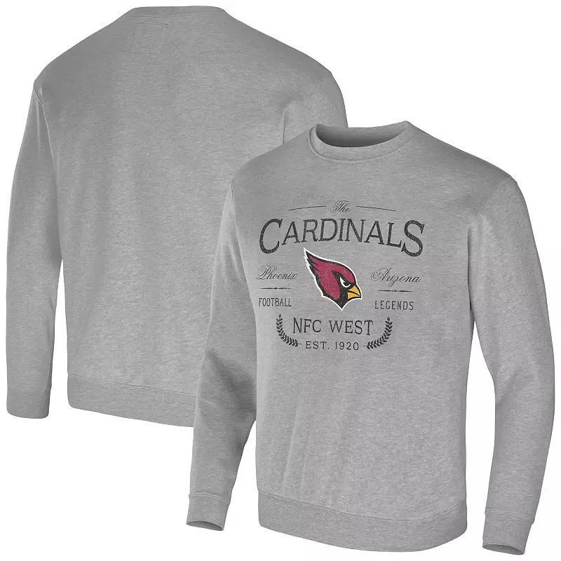 Men's NFL x Darius Rucker Collection by Fanatics Heather Gray Arizona Cardinals Pullover Sweatshirt, Size: XL, Grey Product Image