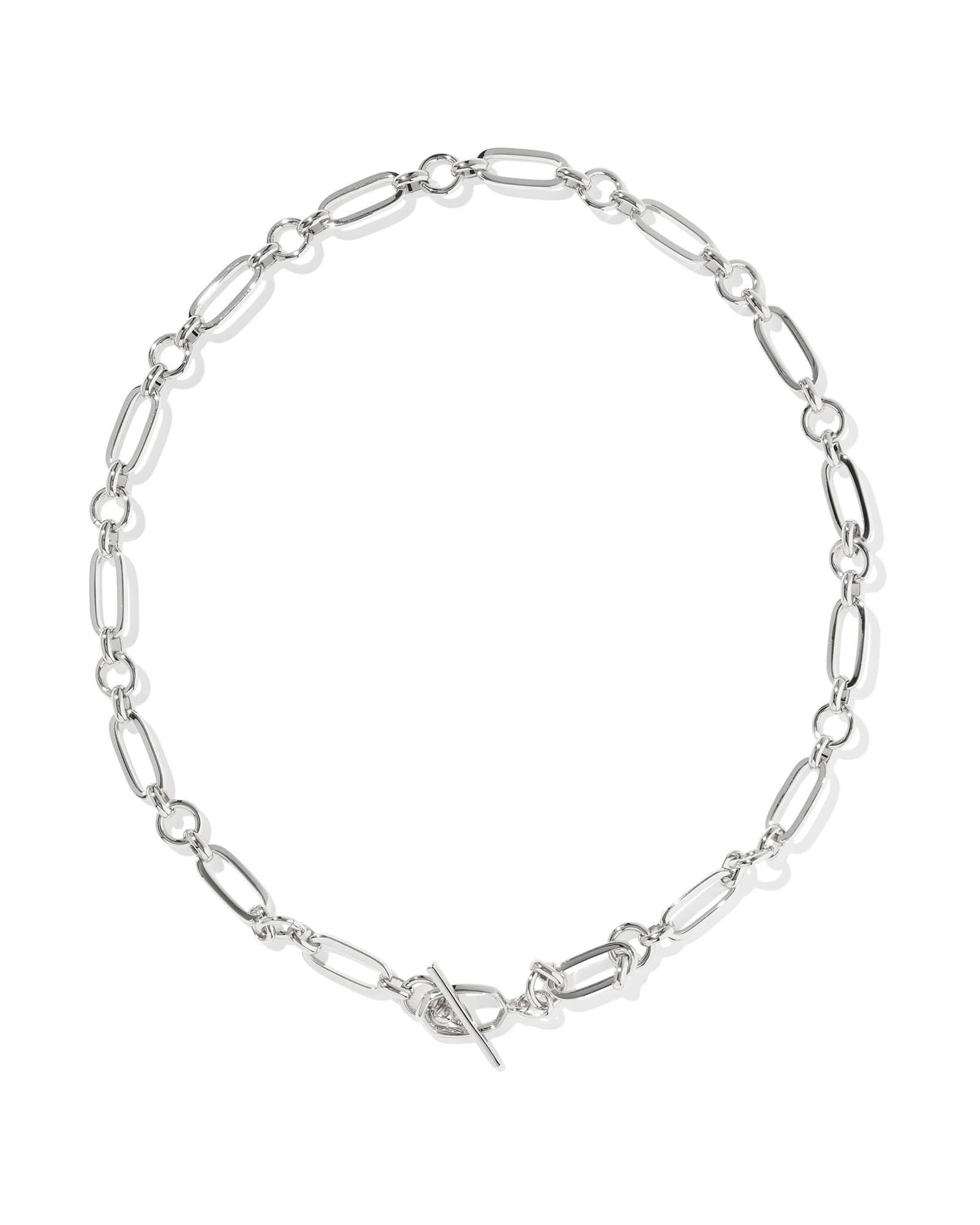 Sylvia Gold Metal Link and Chain Necklace Product Image
