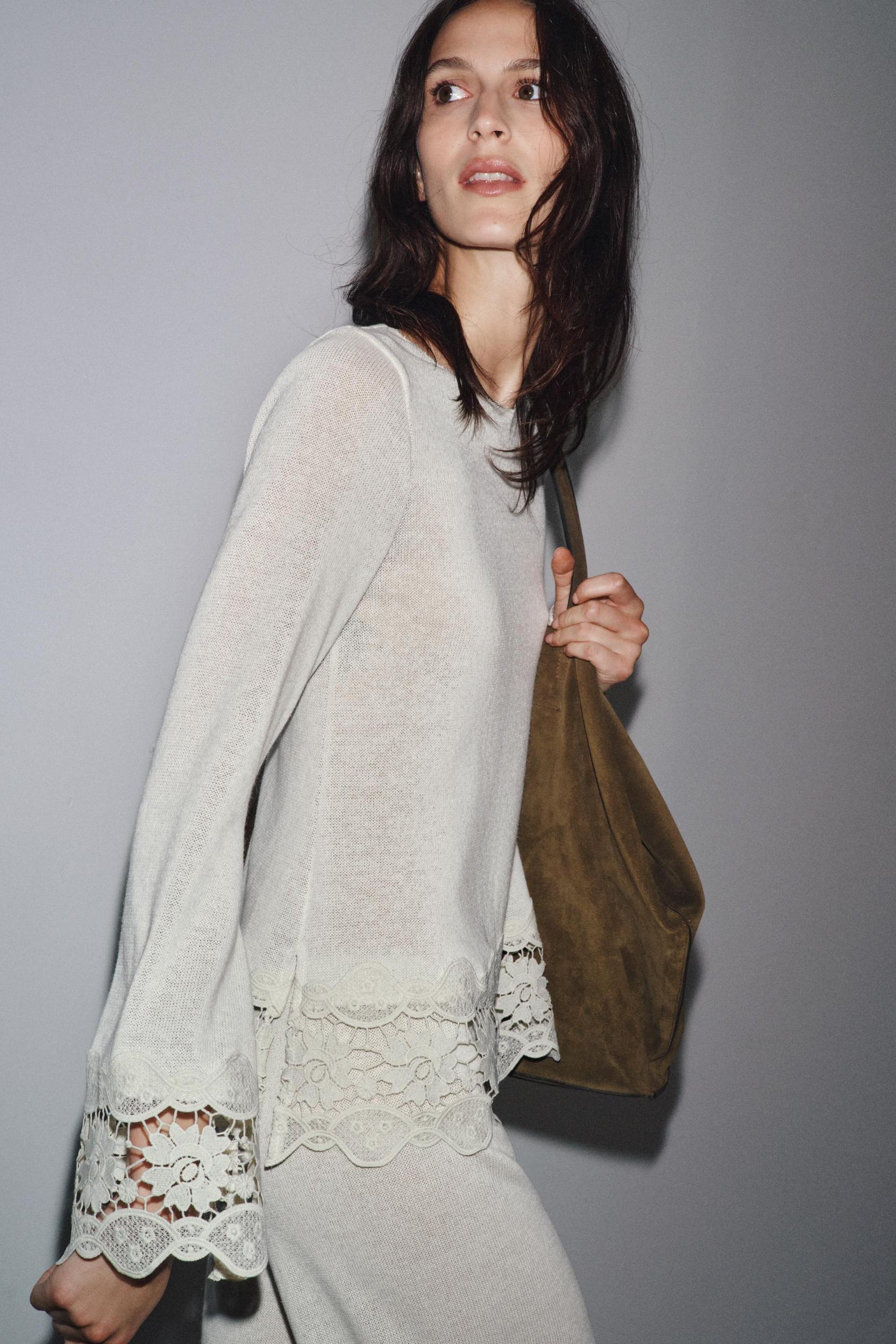 GUIPURE COMBINATION PANTS Product Image