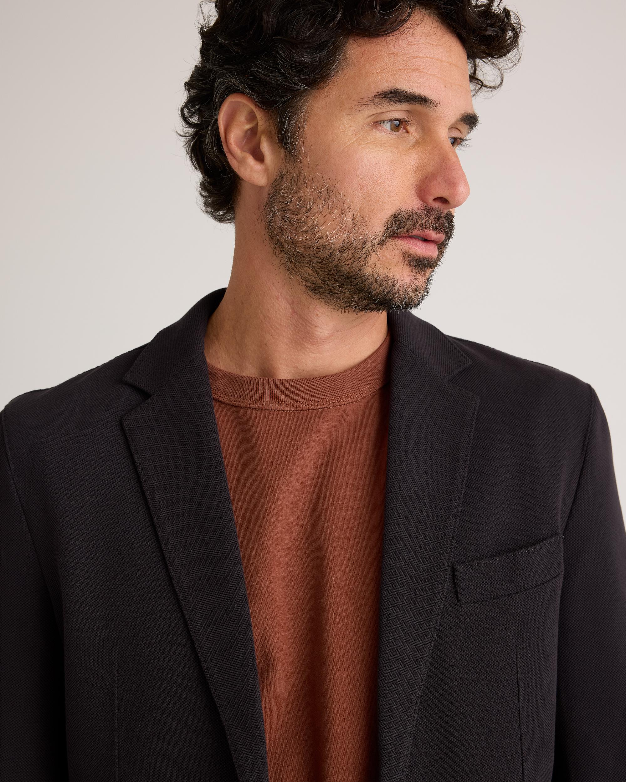 Quince | Men's Cotton Pique Knit Blazer Size XL, Organic Cotton Product Image