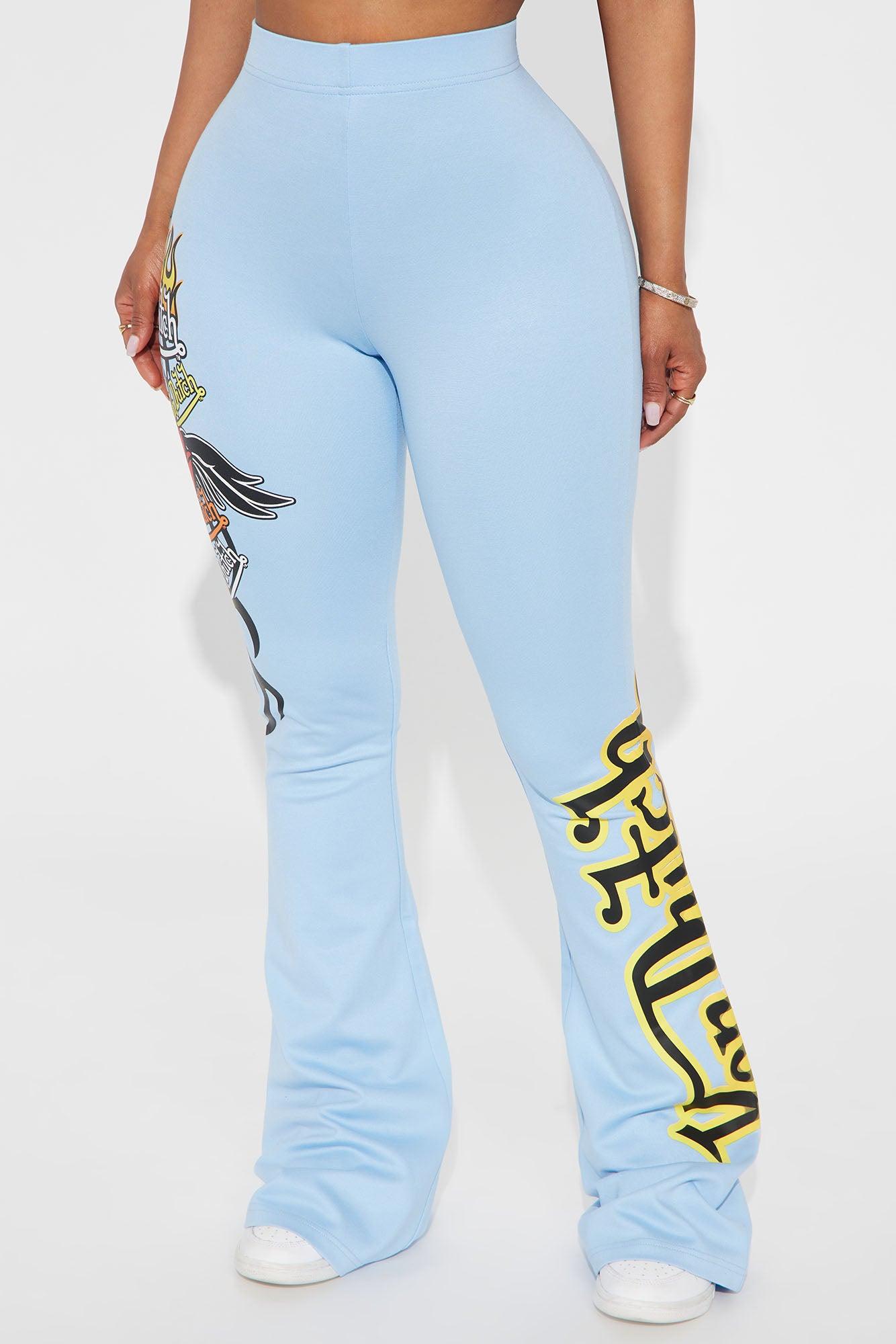 Von Dutch Fiery Heart Flared Pant - Blue/combo Product Image