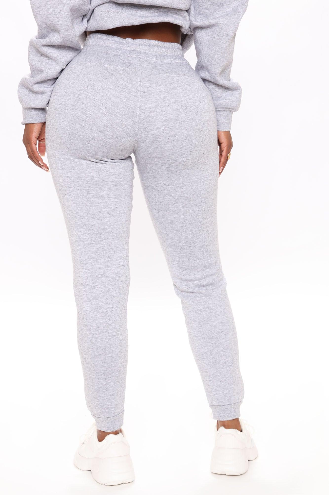 Look Again Joggers - Heather Grey Product Image