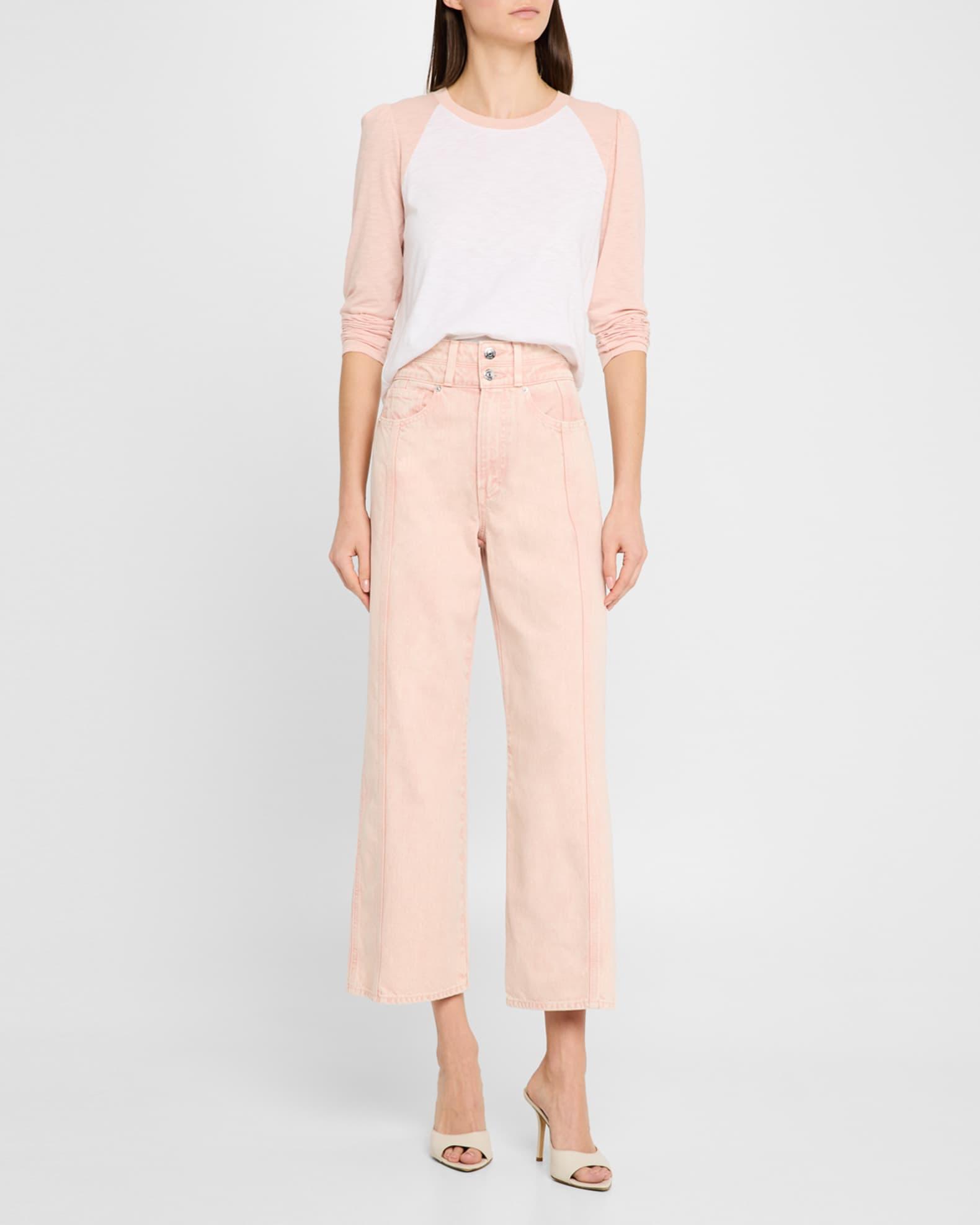 Taylor Crop High-Rise Wide Jeans Product Image