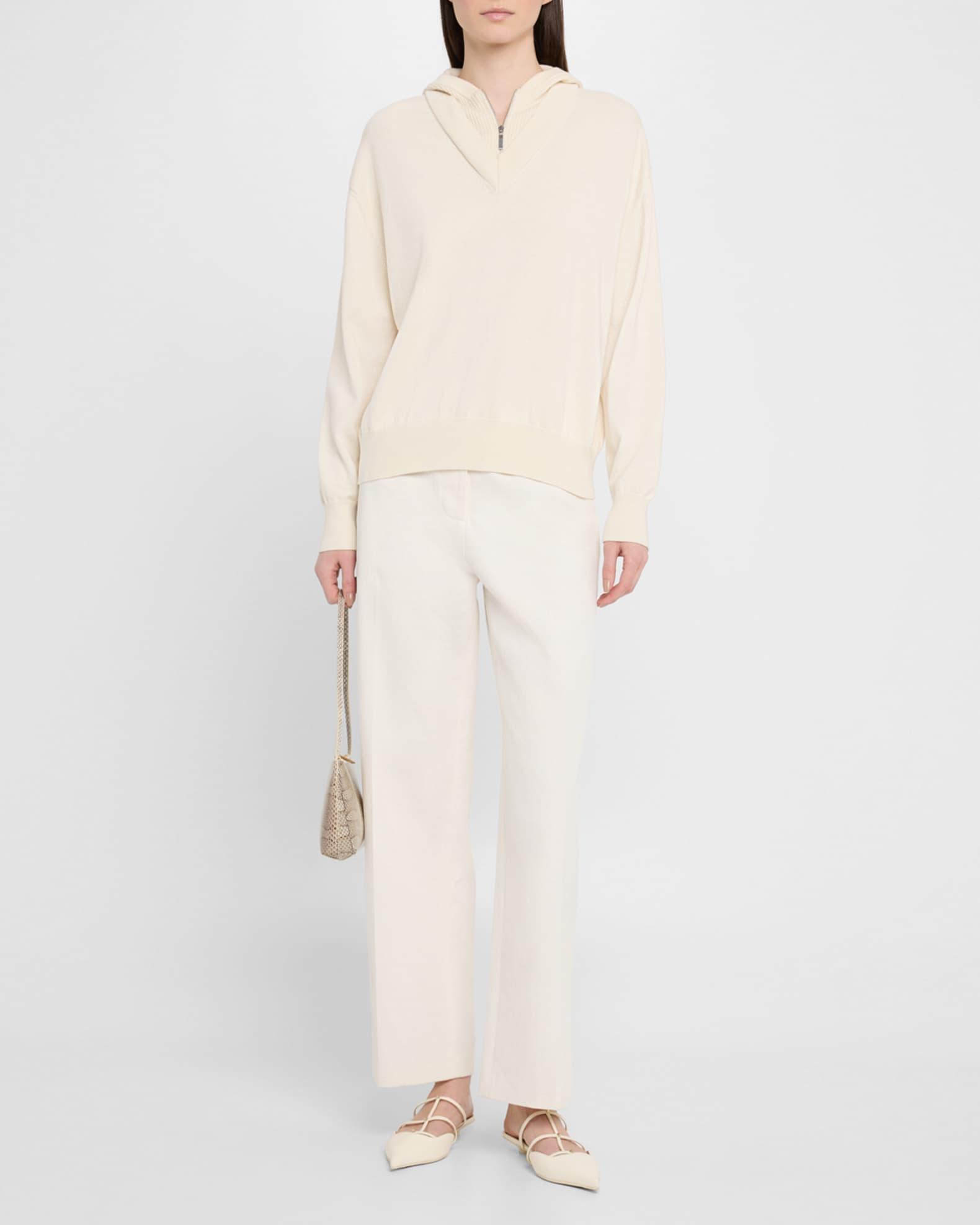 Layered Knit Hoodie Product Image