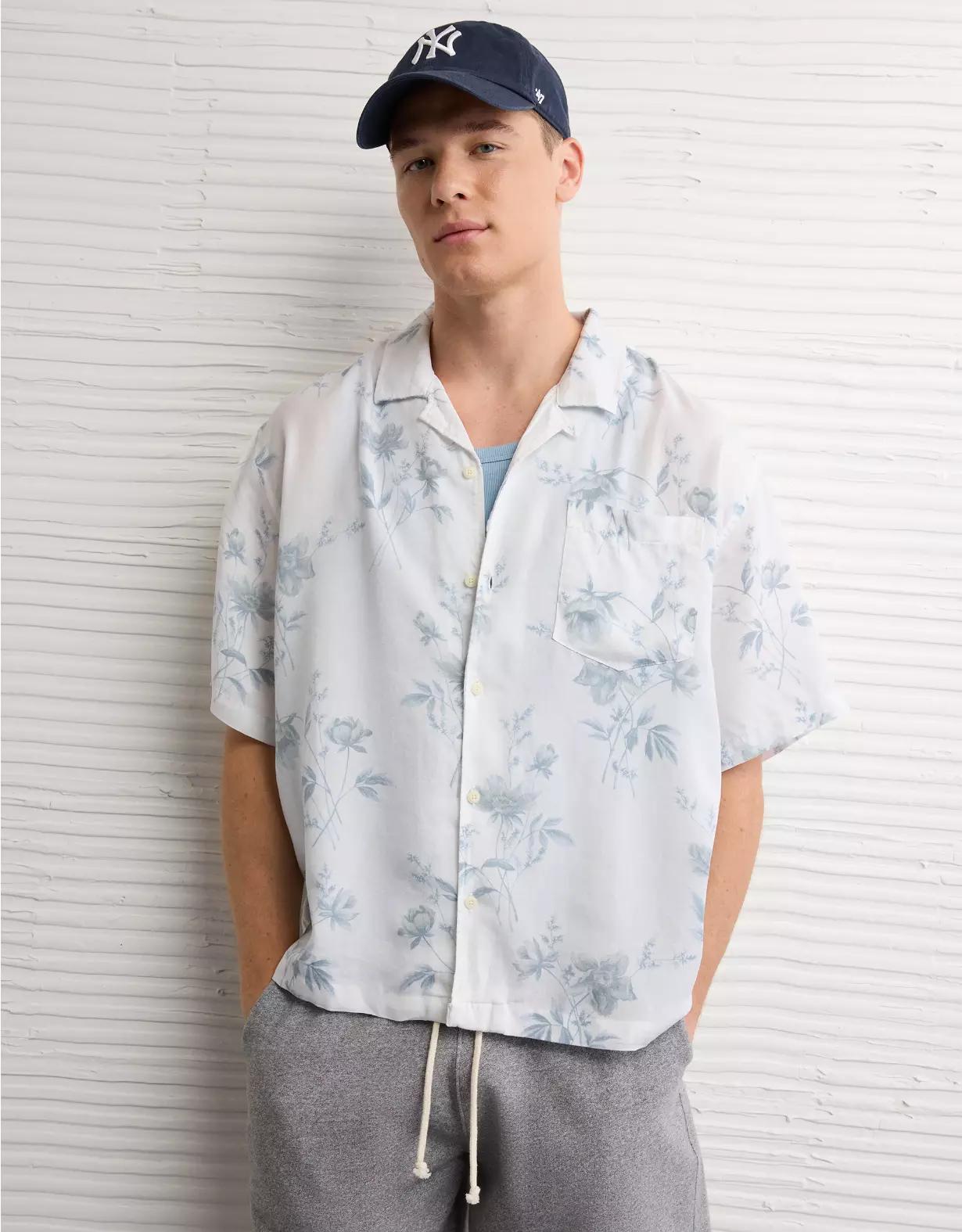AE Poolside Floral Button-Up Shirt Men's Product Image