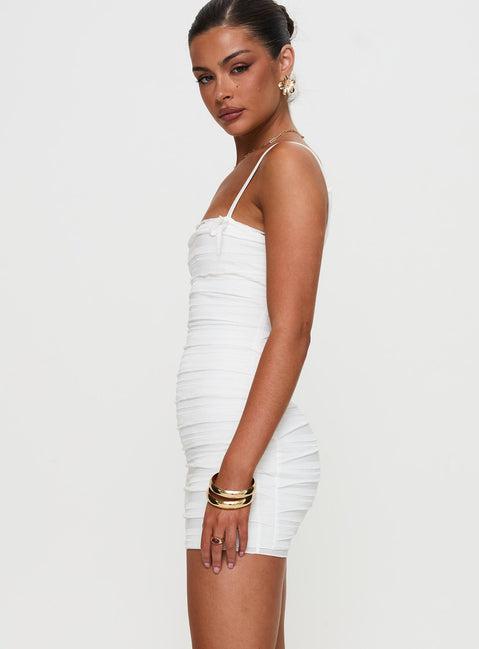 Gradine Mini Dress White Product Image