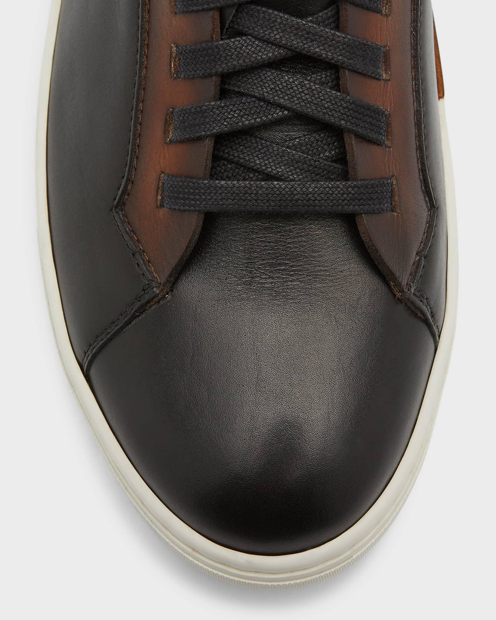 Men's Amadeo Bicolor Leather Low-Top Sneakers Product Image