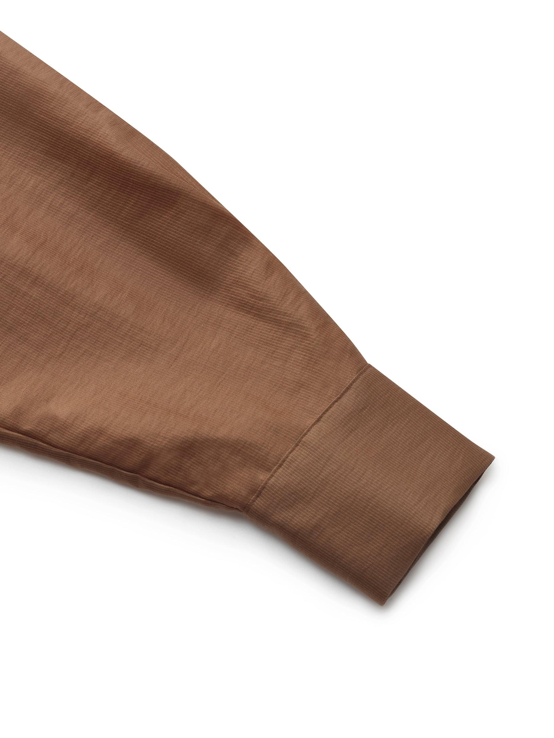 Tencel Blend Shirt And Knit Camisole Two-Piece Set Product Image