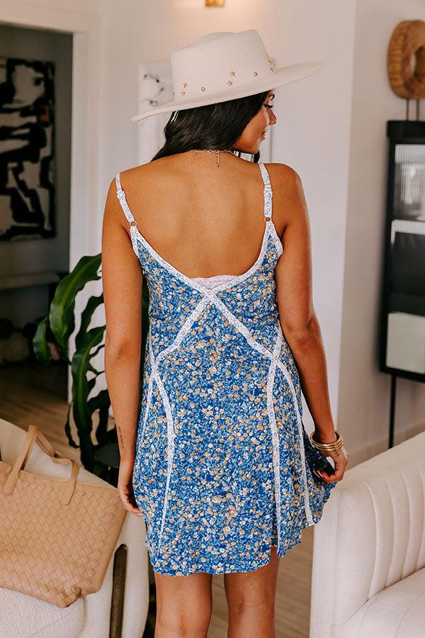 Odds And Ends Shift Dress In Blue Product Image