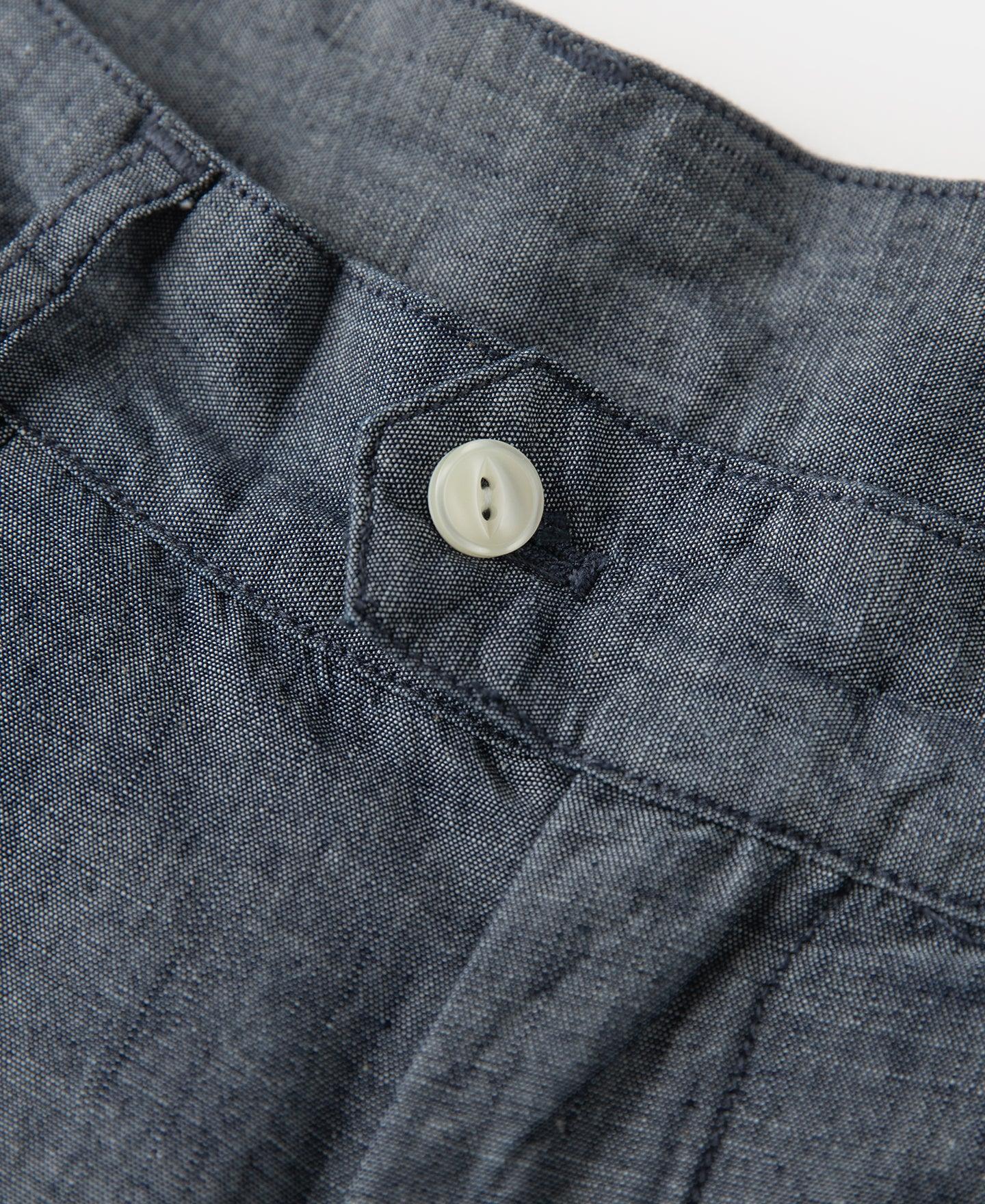 1930s Double-Pleated Chambray Pants Product Image