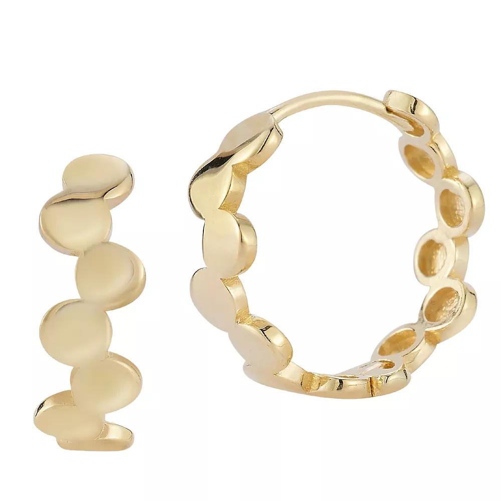 LUMINOR GOLD 14k Gold Bubble Huggie Earrings, Women's Product Image