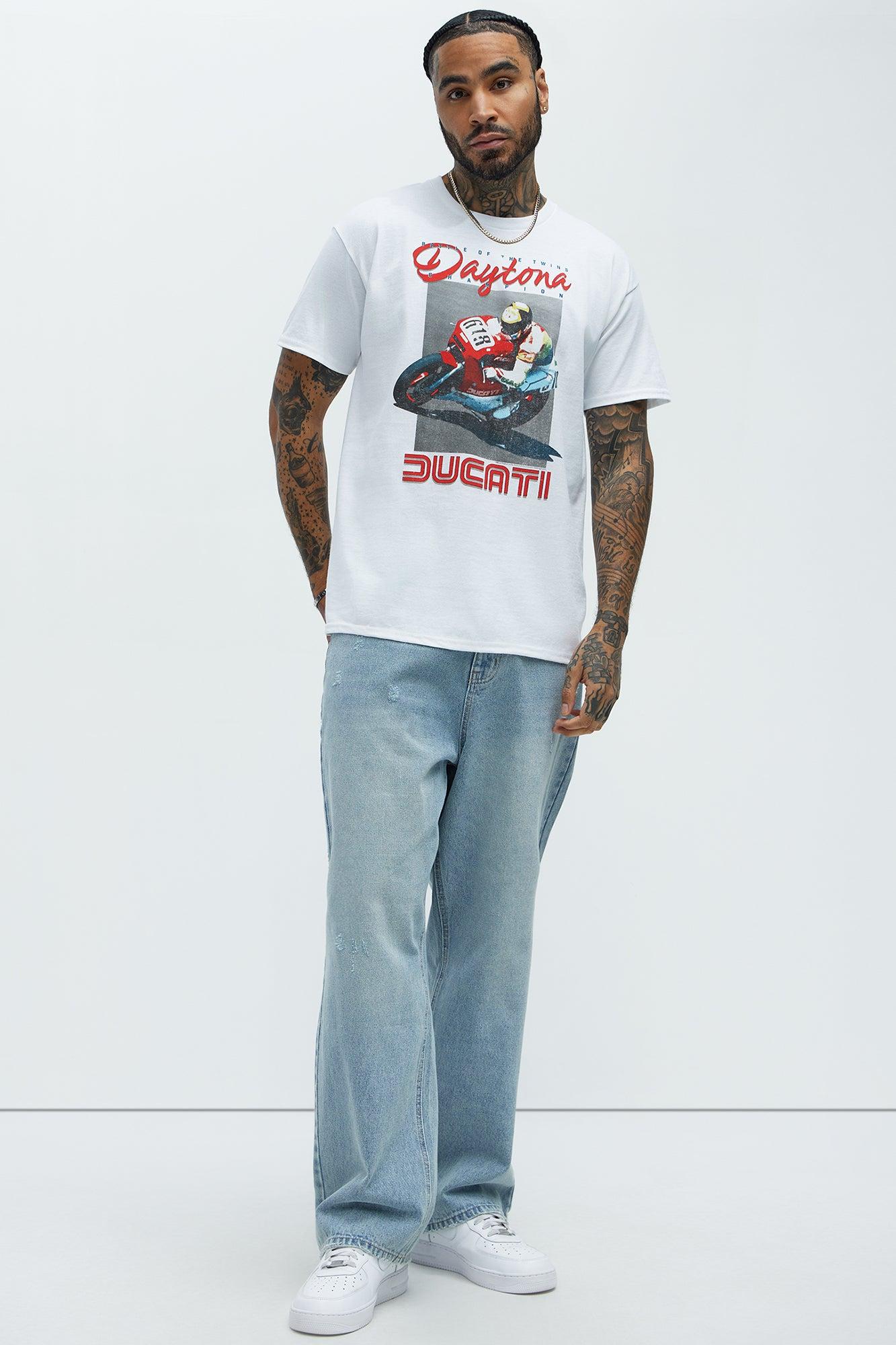 Ducati Daytona Short Sleeve Tee - White Product Image