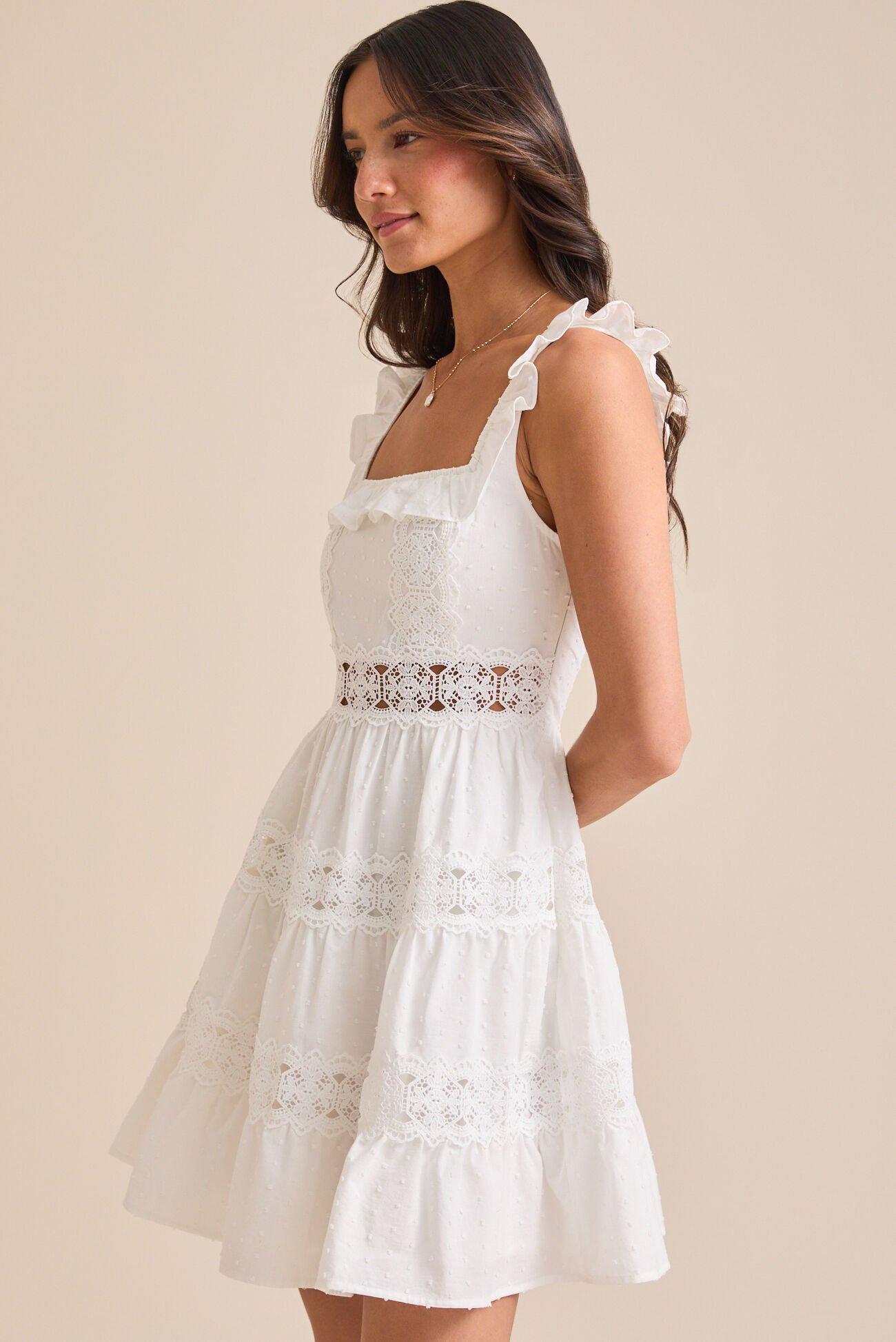 Andi Clip Dot Mini Dress Product Image