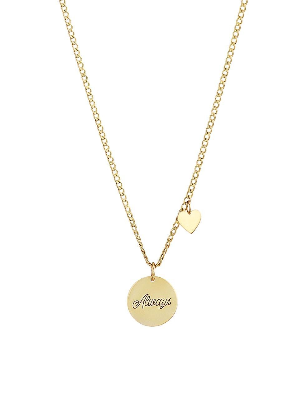 Womens Amore 14K Yellow Gold Pendant Necklace Product Image