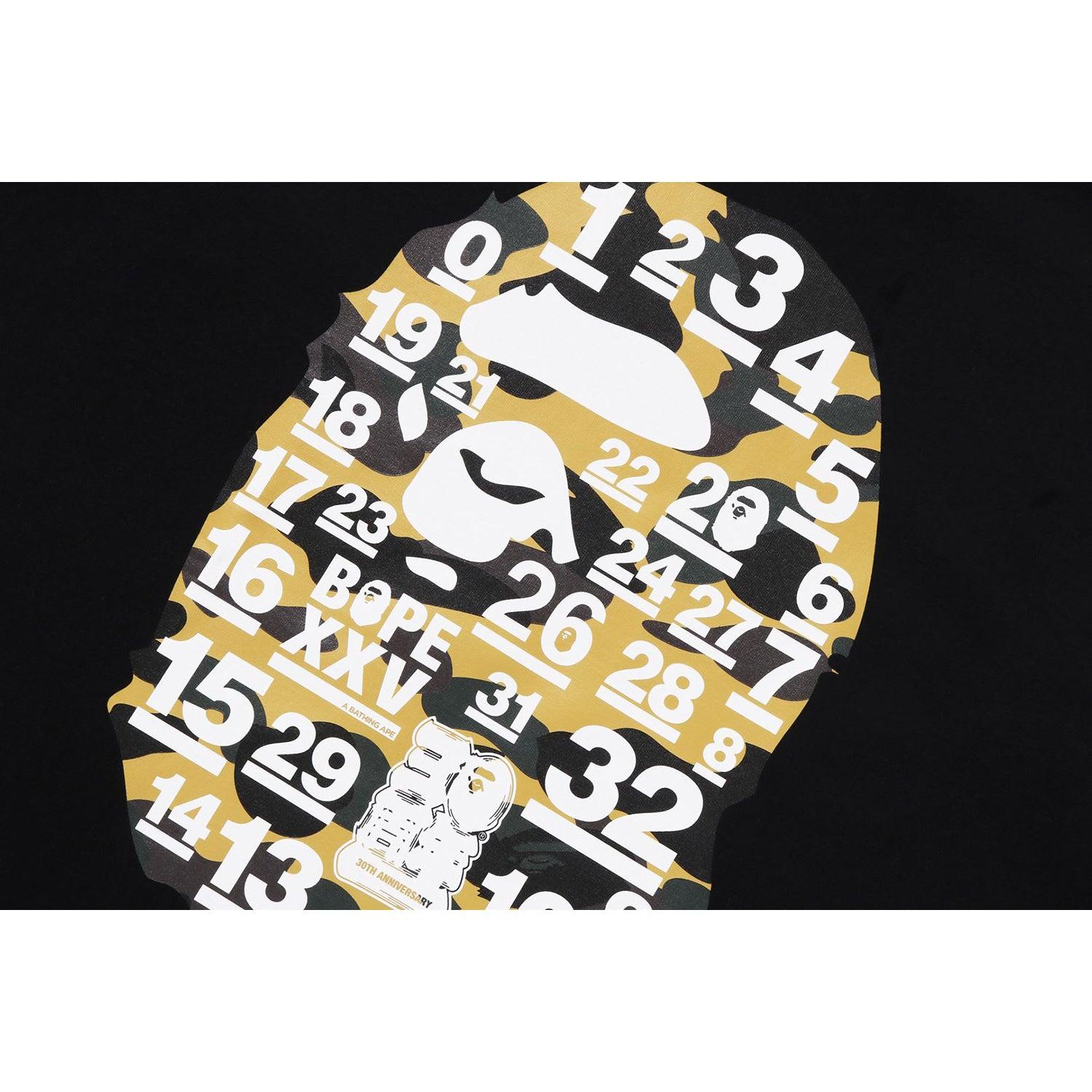 A BATHING APE 32ND ANNIV. 1ST CAMO BIG APE HEAD TEE MENS Male Product Image