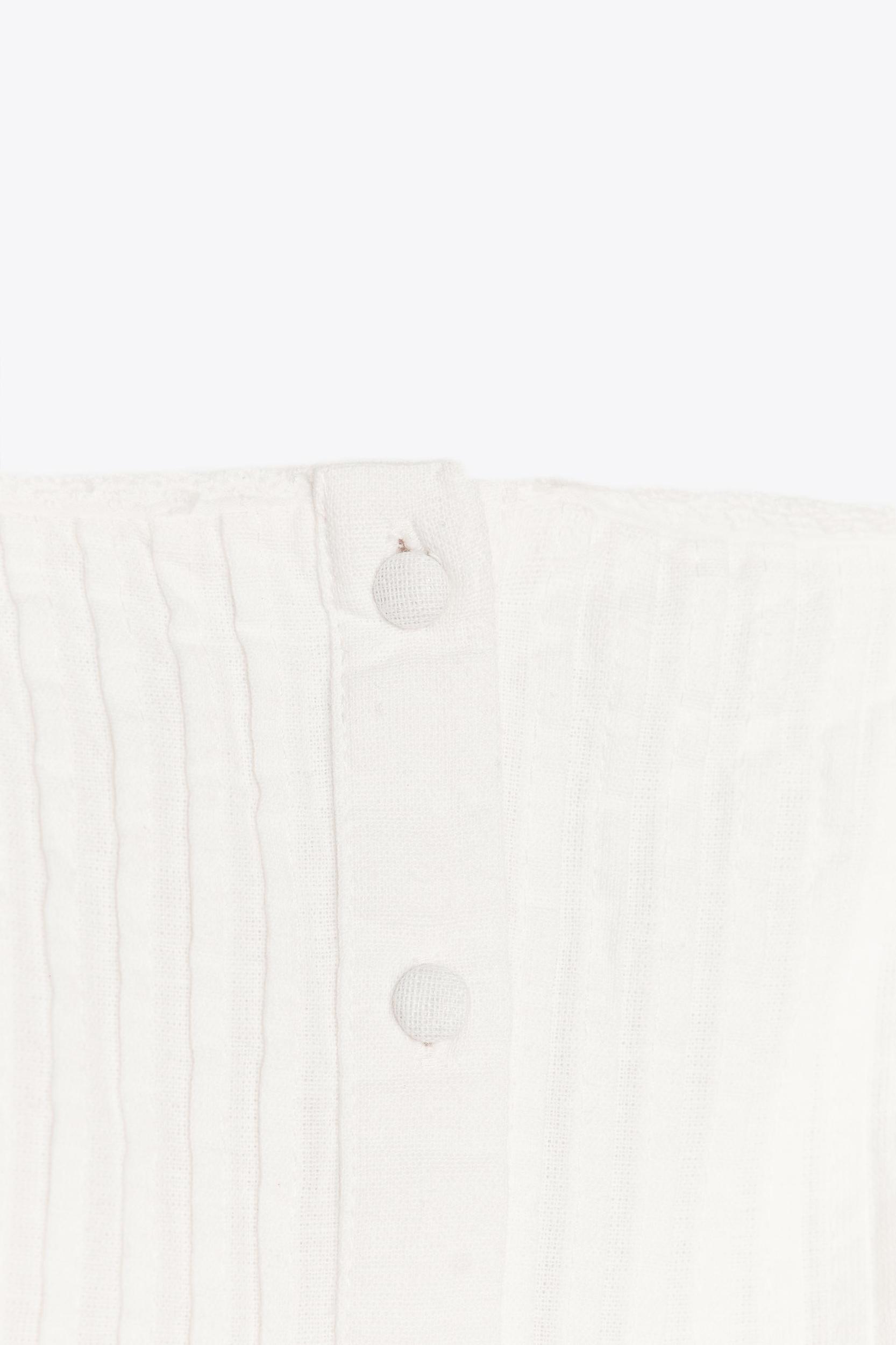 SMOCKED AND PLEATED SHORT DRESS Product Image