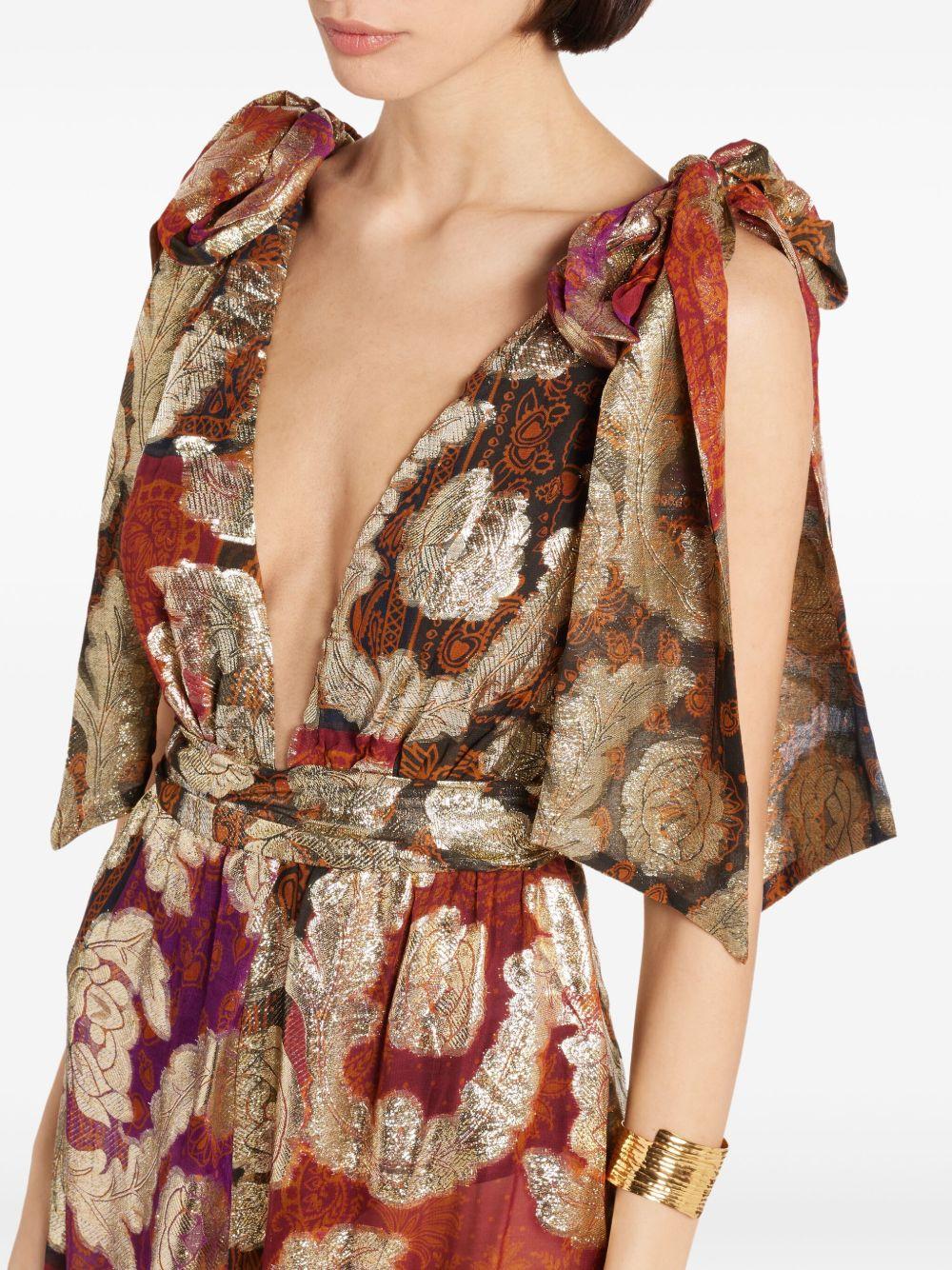 abstract-pattern print maxi dress Product Image