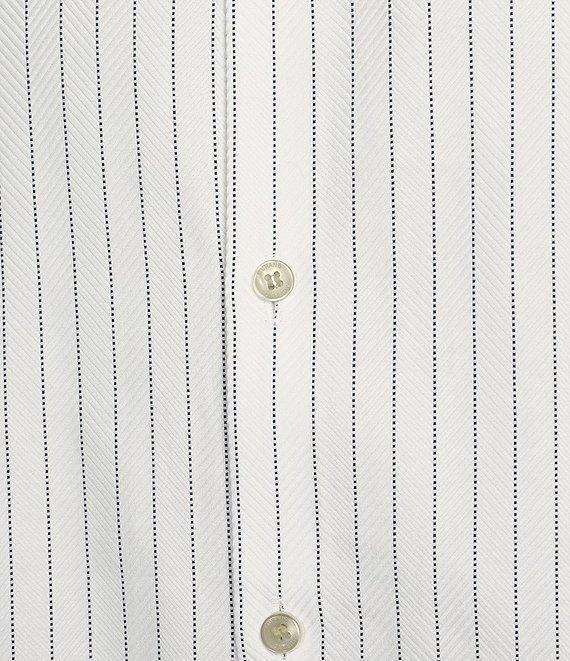Murano Slim Herringbone Long Sleeve Woven Shirt Product Image