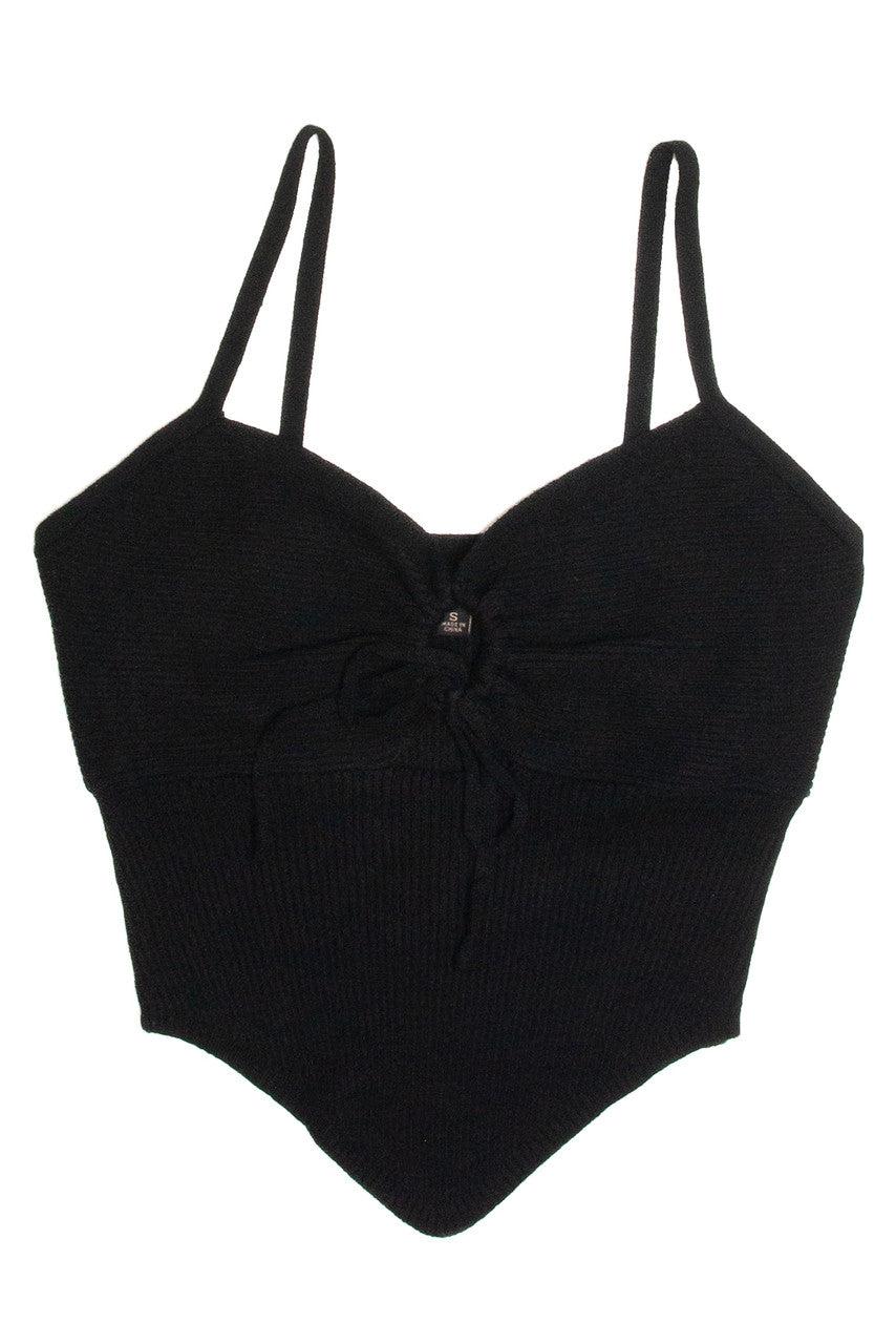 Green Knit Hanky Hem Cami Product Image