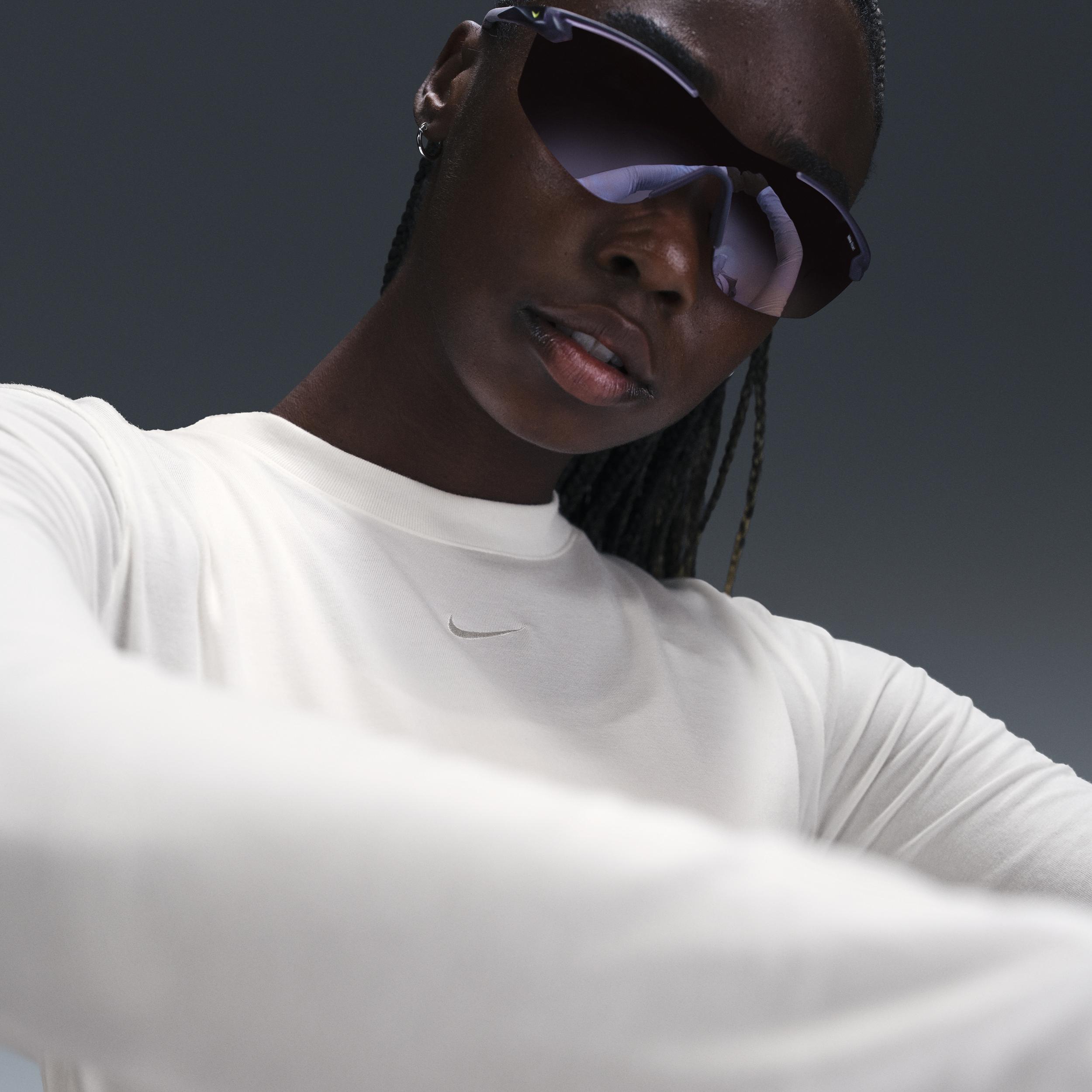 Womens Nike Sportswear Chill Knit Long-Sleeve Slim Crop Top Product Image