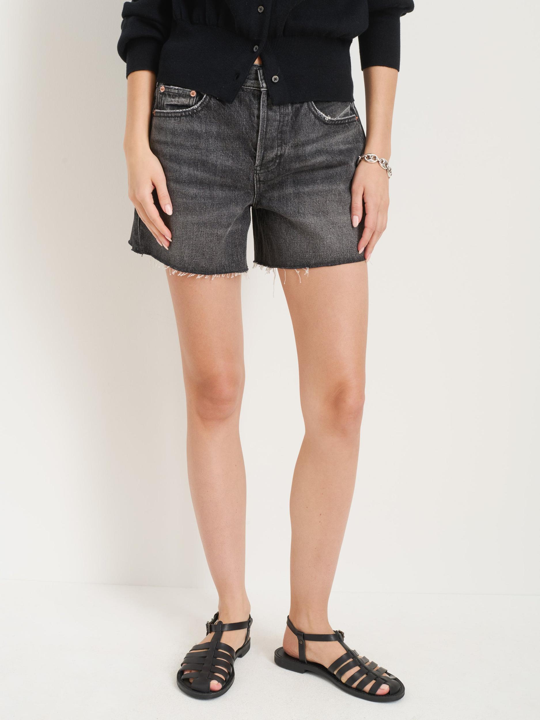 Stella Short in Black Denim Product Image