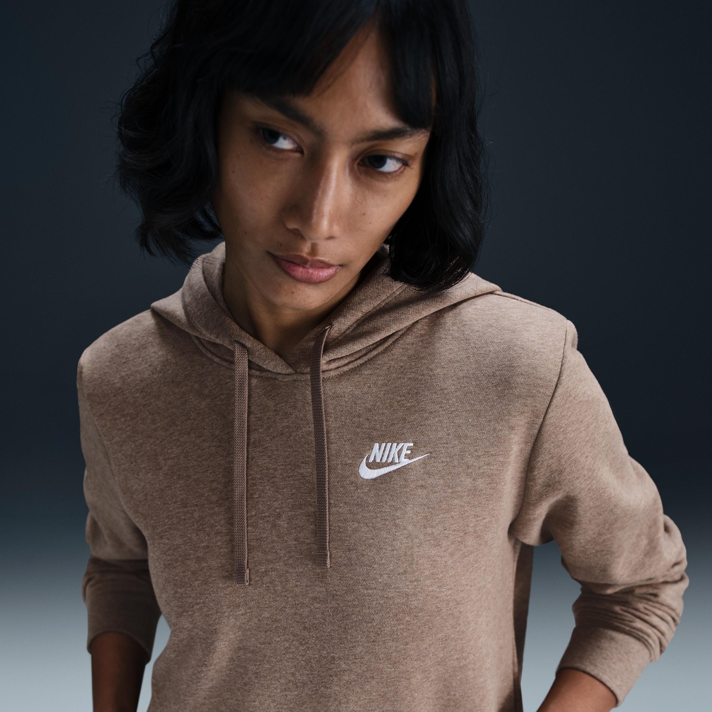 Womens Nike Sportswear Club Fleece Pullover Hoodie | DQ5793-214 Product Image
