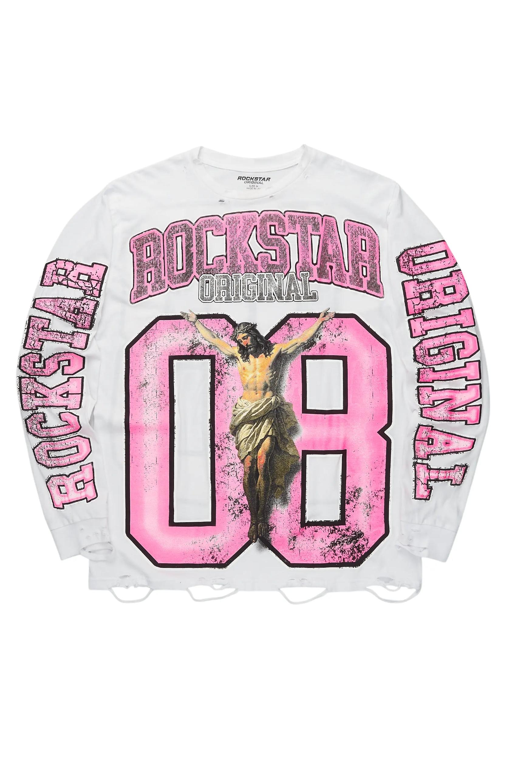 Tariqa White Long Sleeve T-Shirt Female Product Image