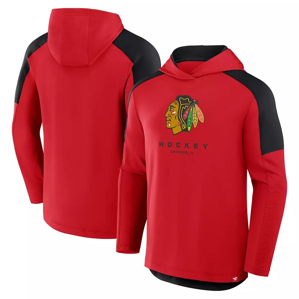 Men's Fanatics Red New Jersey Devils Meta Game Transitional Pullover Hoodie,  Product Image