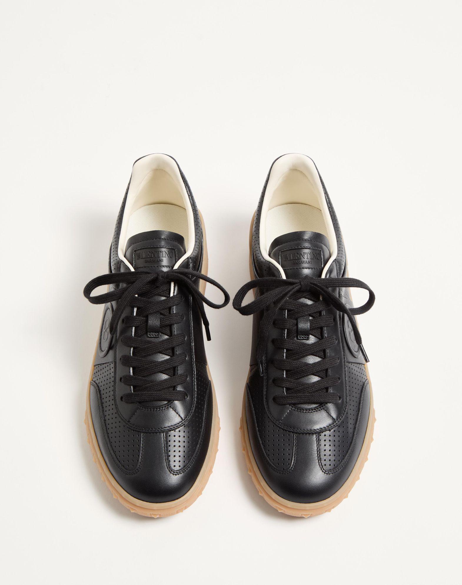Upvillage Low-Top Sneaker In Perforated Nappa Leather Product Image