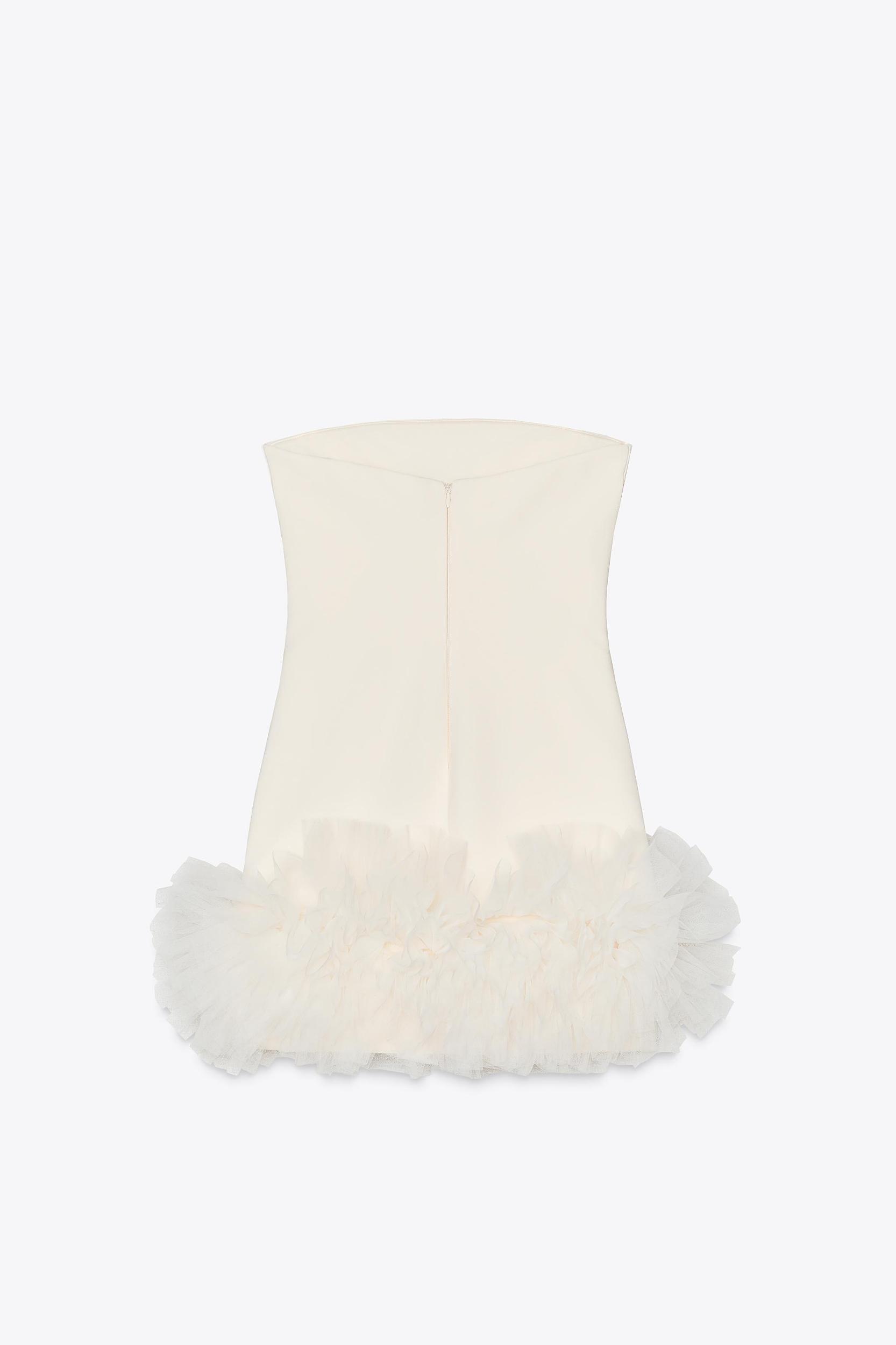 SHORT TULLE DRESS WITH VOLUMINOUS HEM Product Image