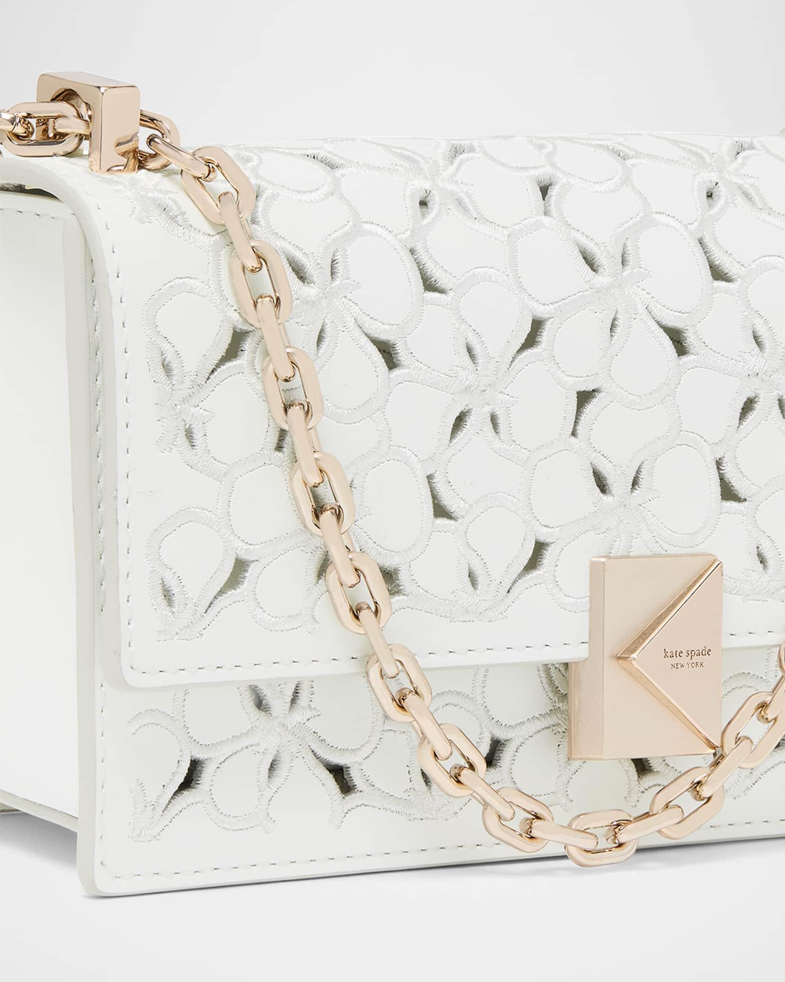deco mini flower eyelet leather crossbody bag  Product Image