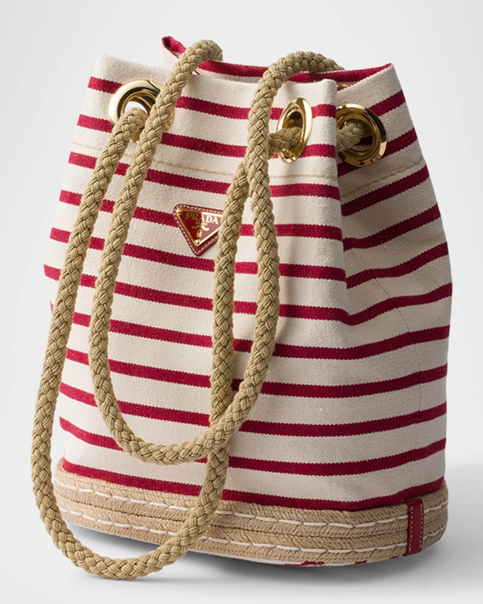 Mariner Small Striped Fabric Bucket Bag Product Image