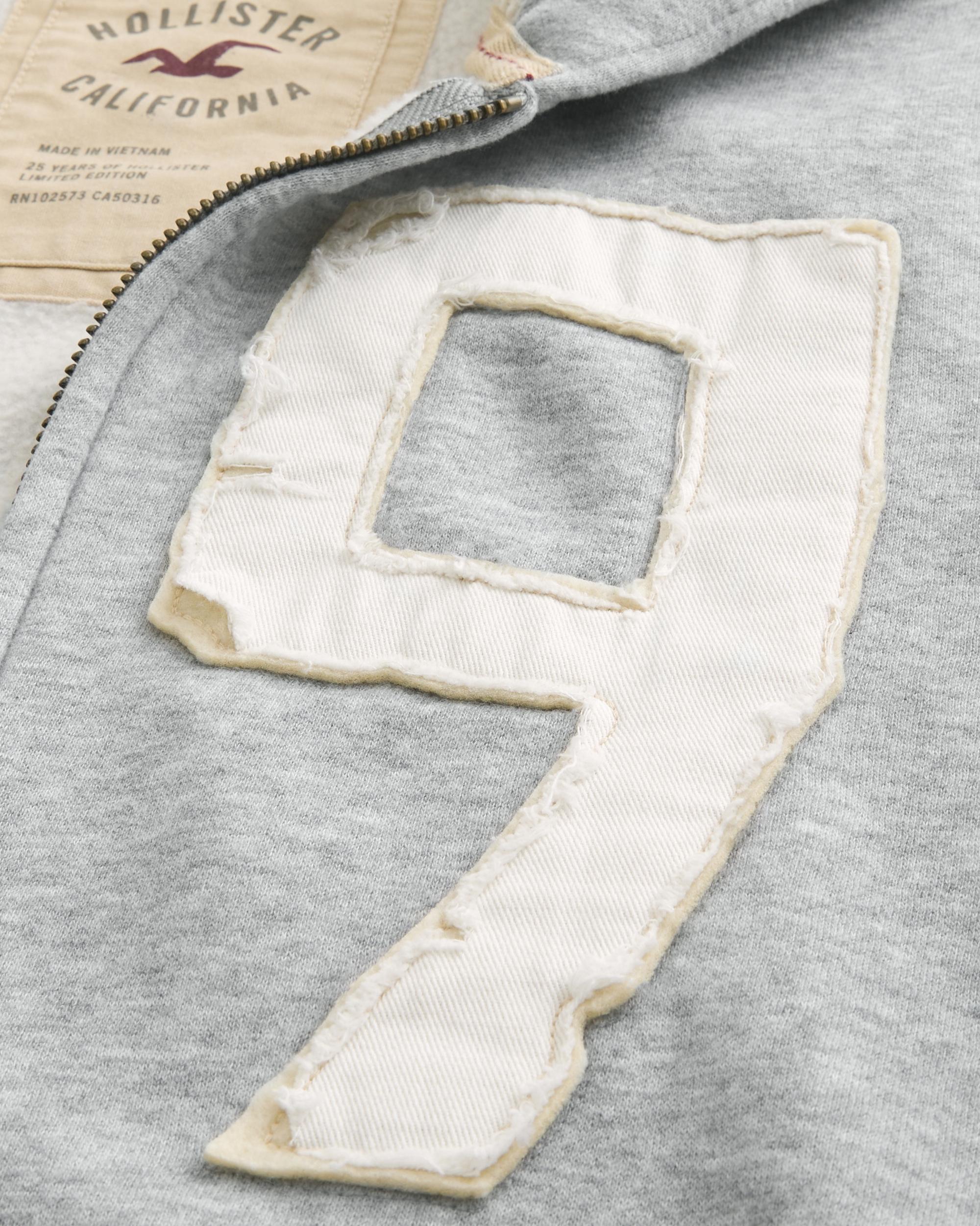 Waffle-Lined Newport Beach Graphic Zip-Up Hoodie Product Image