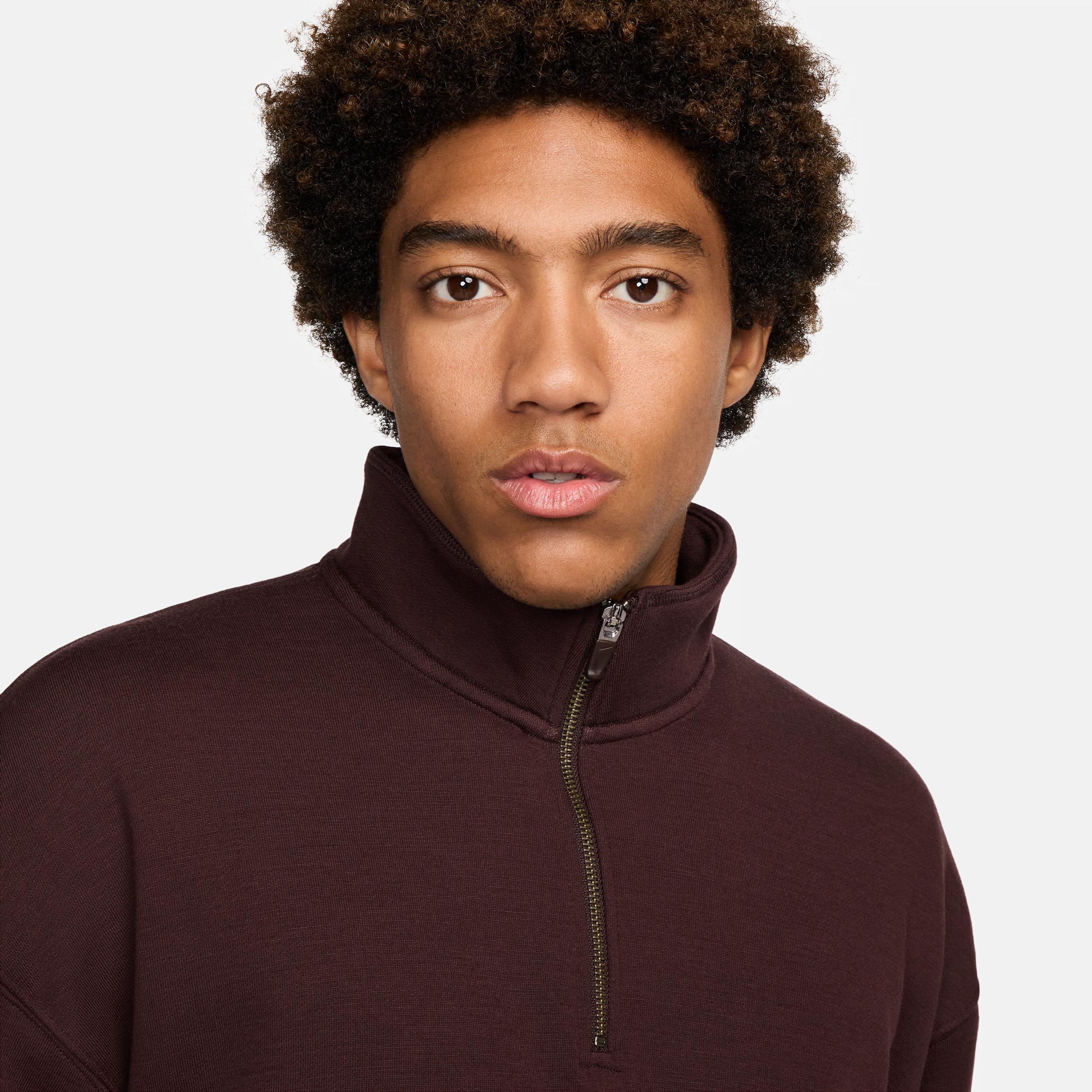 Nike Mens Wool Classics 1/4-Zip Top | FV4891-203 Product Image