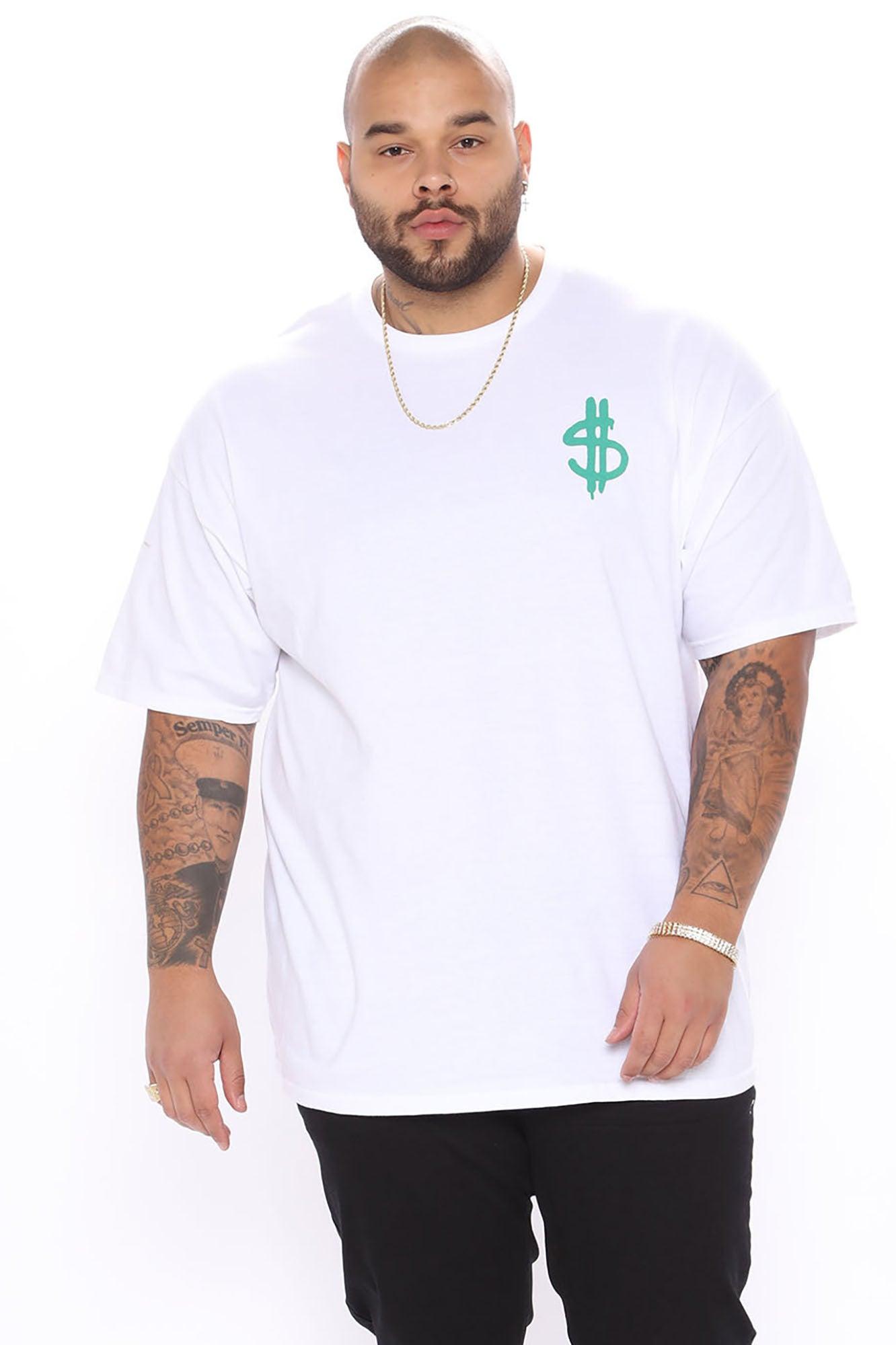 Dirty Money Short Sleeve Tee - White Product Image