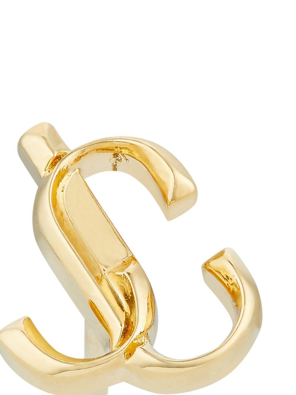 logo-lettering stud earrings  Product Image