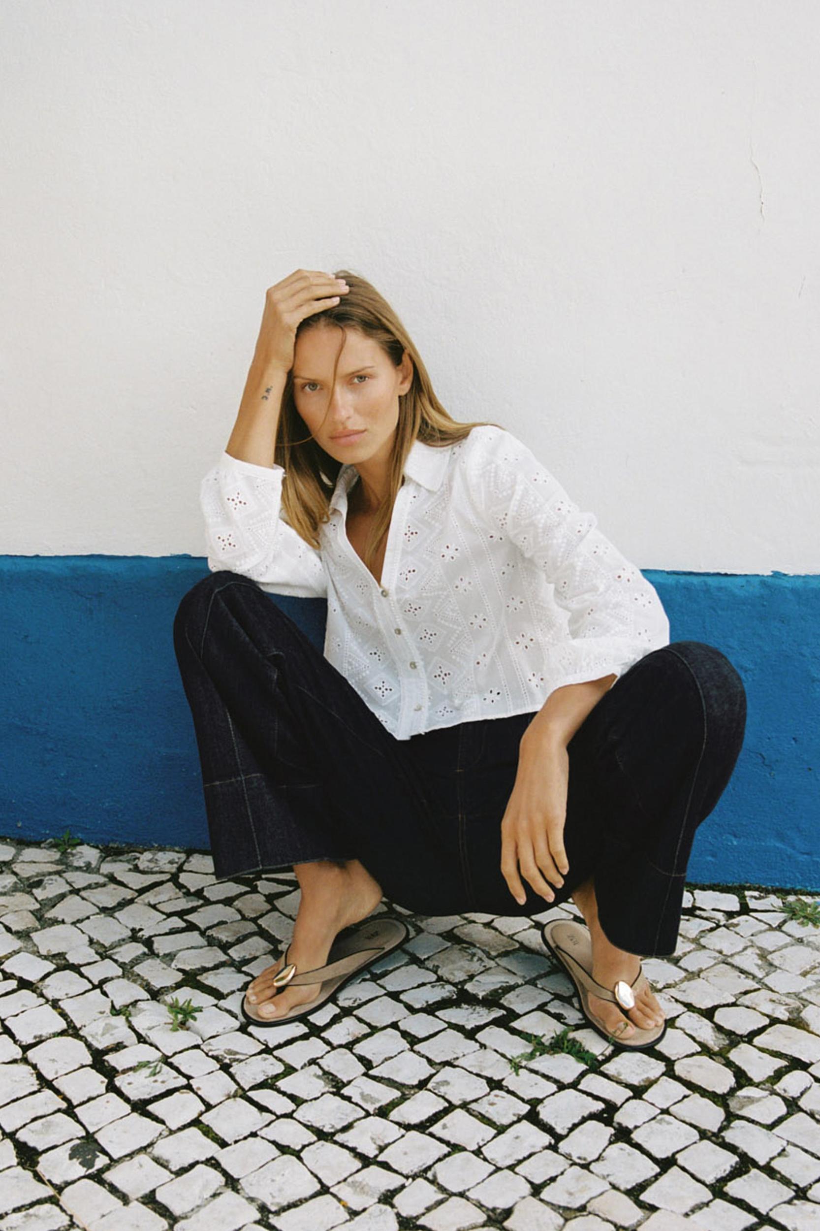 OPENWORK EMBROIDERY SHIRT Product Image