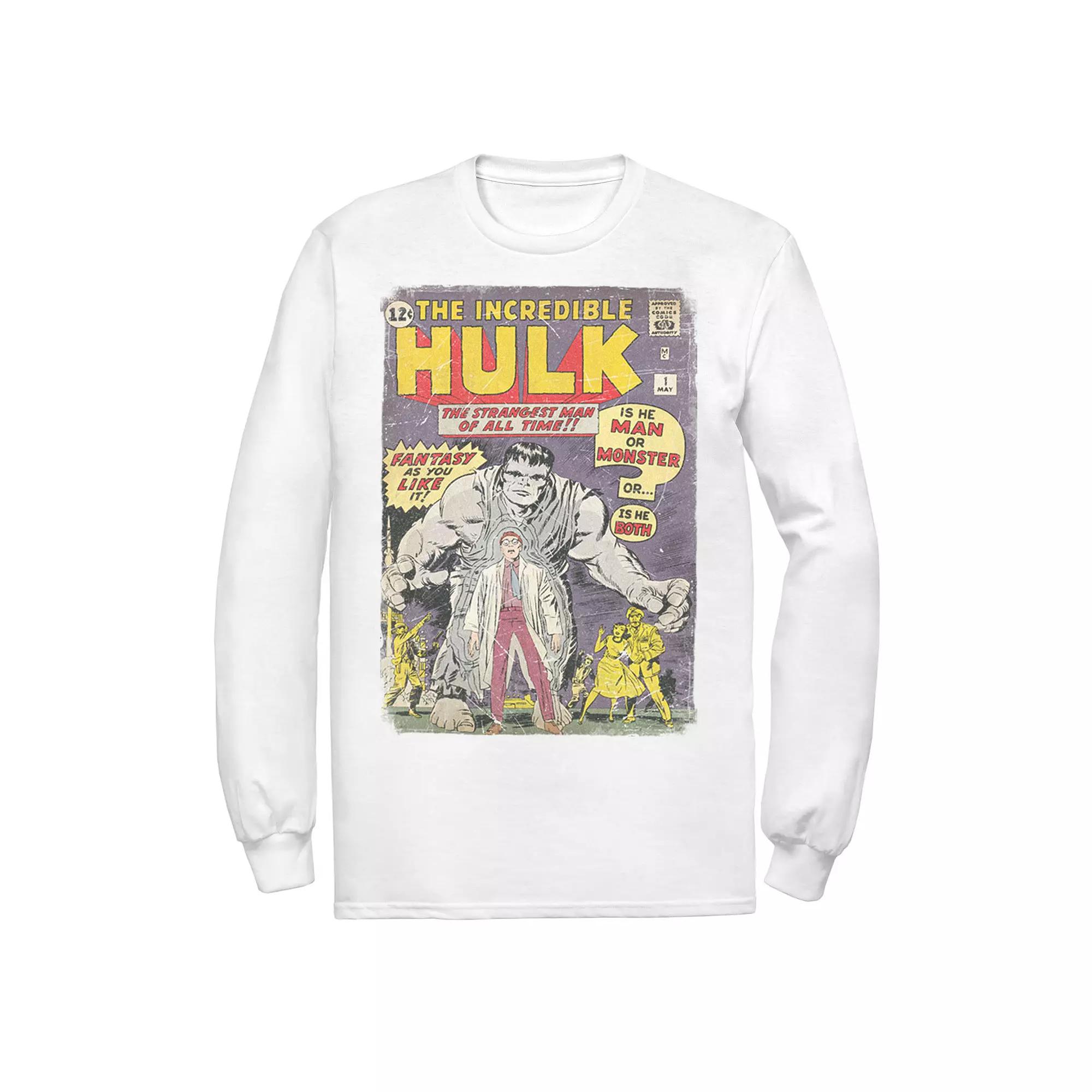 Men's Marvel The Incredible Hulk Classic Retro Comic Book Tee,  Product Image